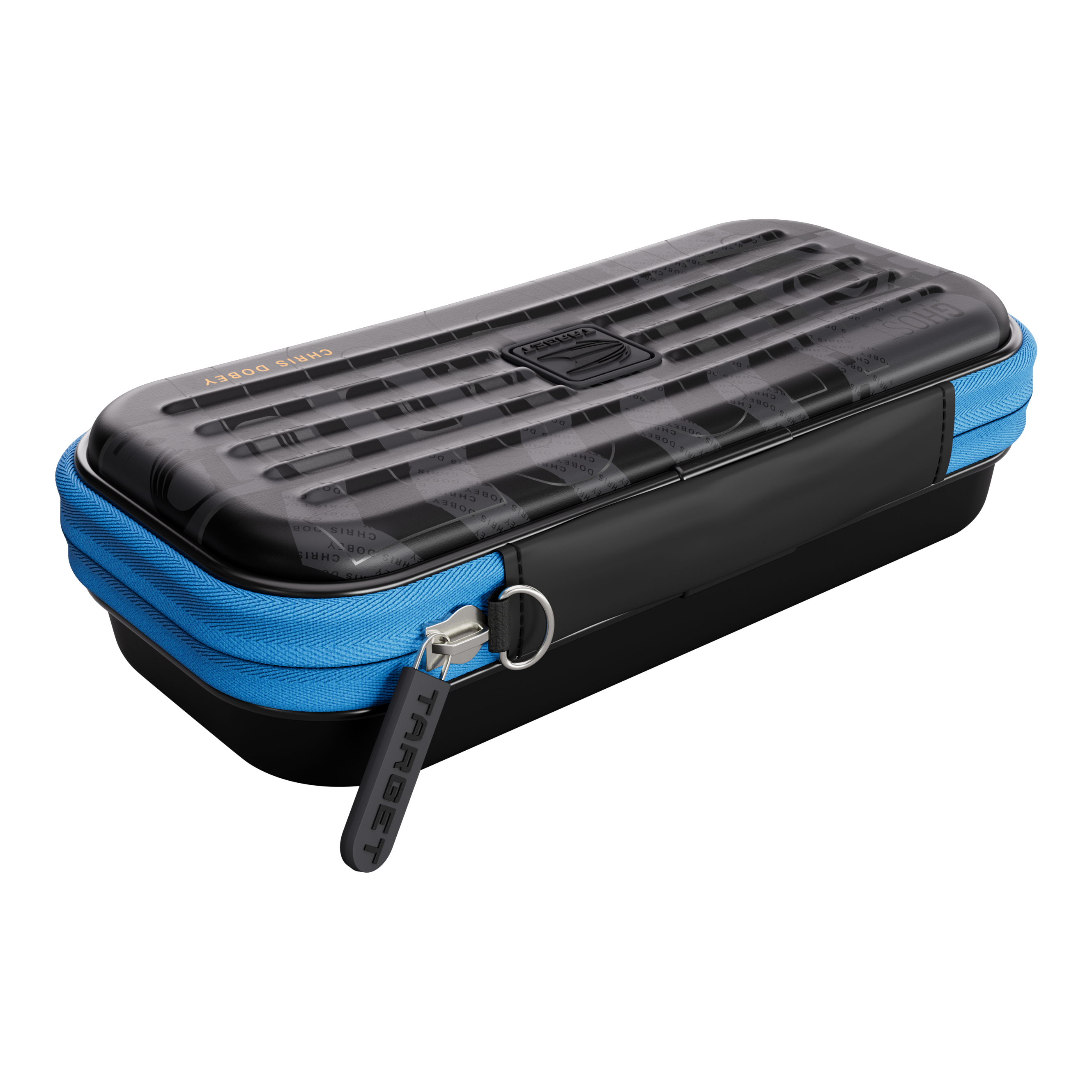 Takoma Ghost Series Chris Dobey Dartcase Das Bild stellt das Takoma Ghost Series Chris Dobey Dartcase dar. Die Tasche schützt und transportiert Dartzubehör sicher.
