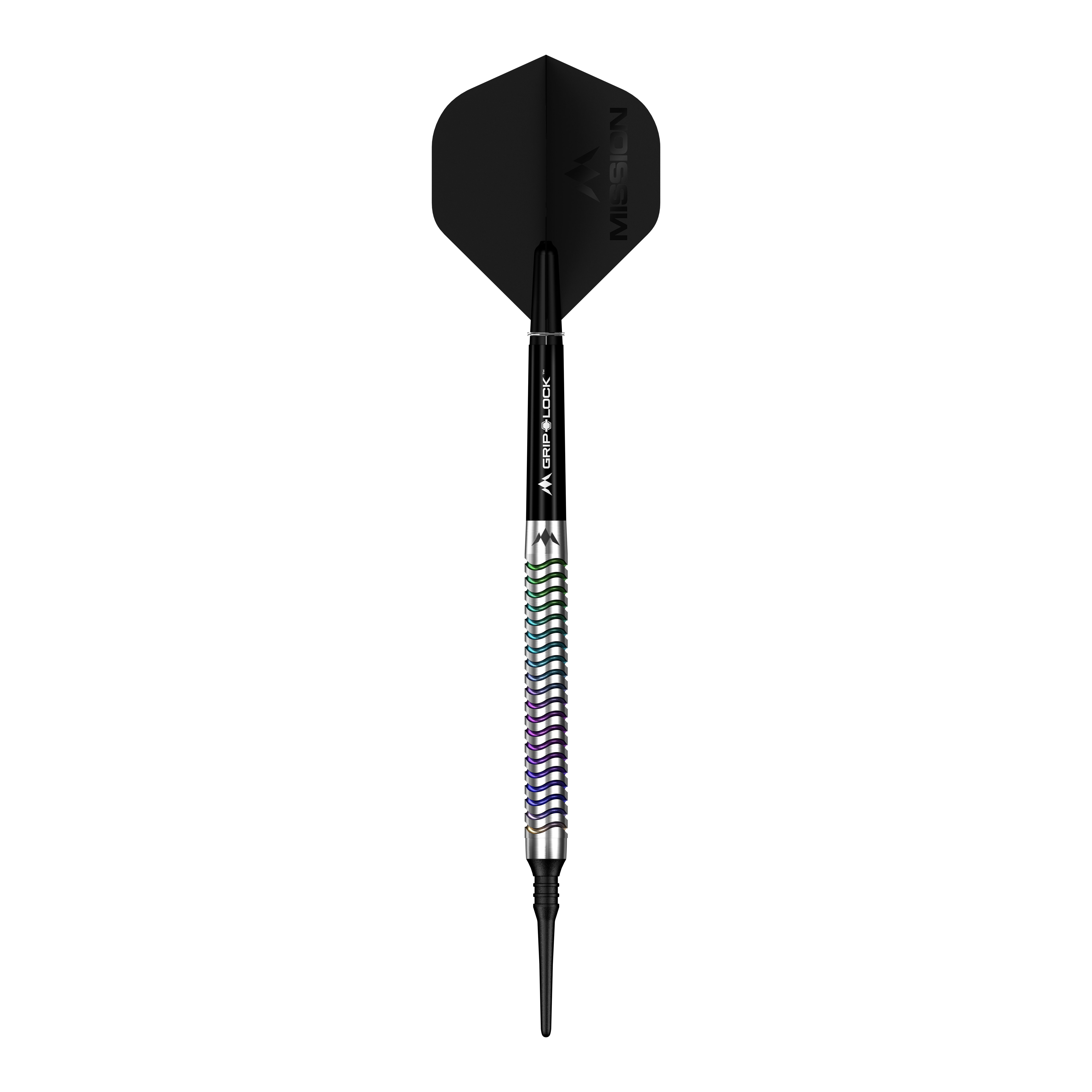 Mission Mirage Softdarts - 20g Hier ist ein Mission Mirage Softdarts - 20g abgebildet. Das Bild hebt die Details des Softdarts hervor.