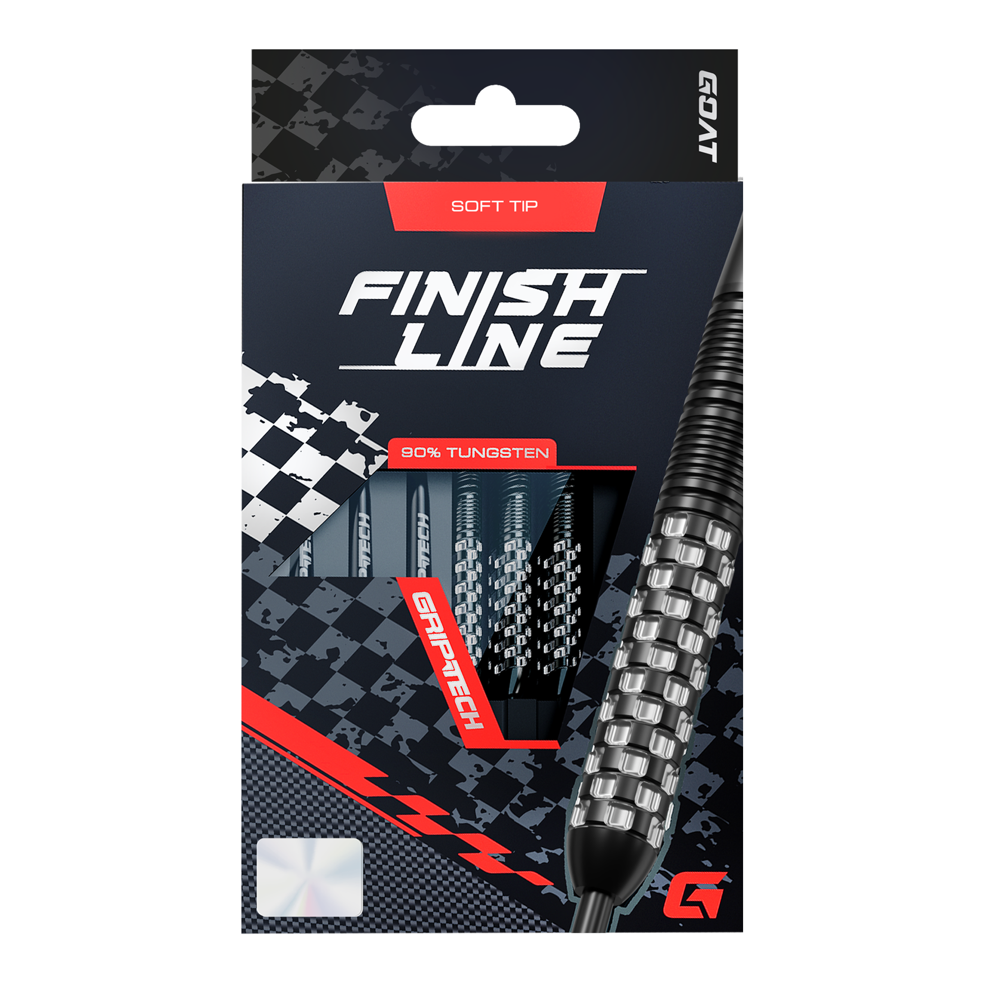 GOAT Finish Line Softdarts - 20g Das Produkt GOAT Finish Line Tungsten Softdarts - 20g ist auf diesem Bild dargestellt. Die Darts bieten gute Kontrolle beim Werfen.