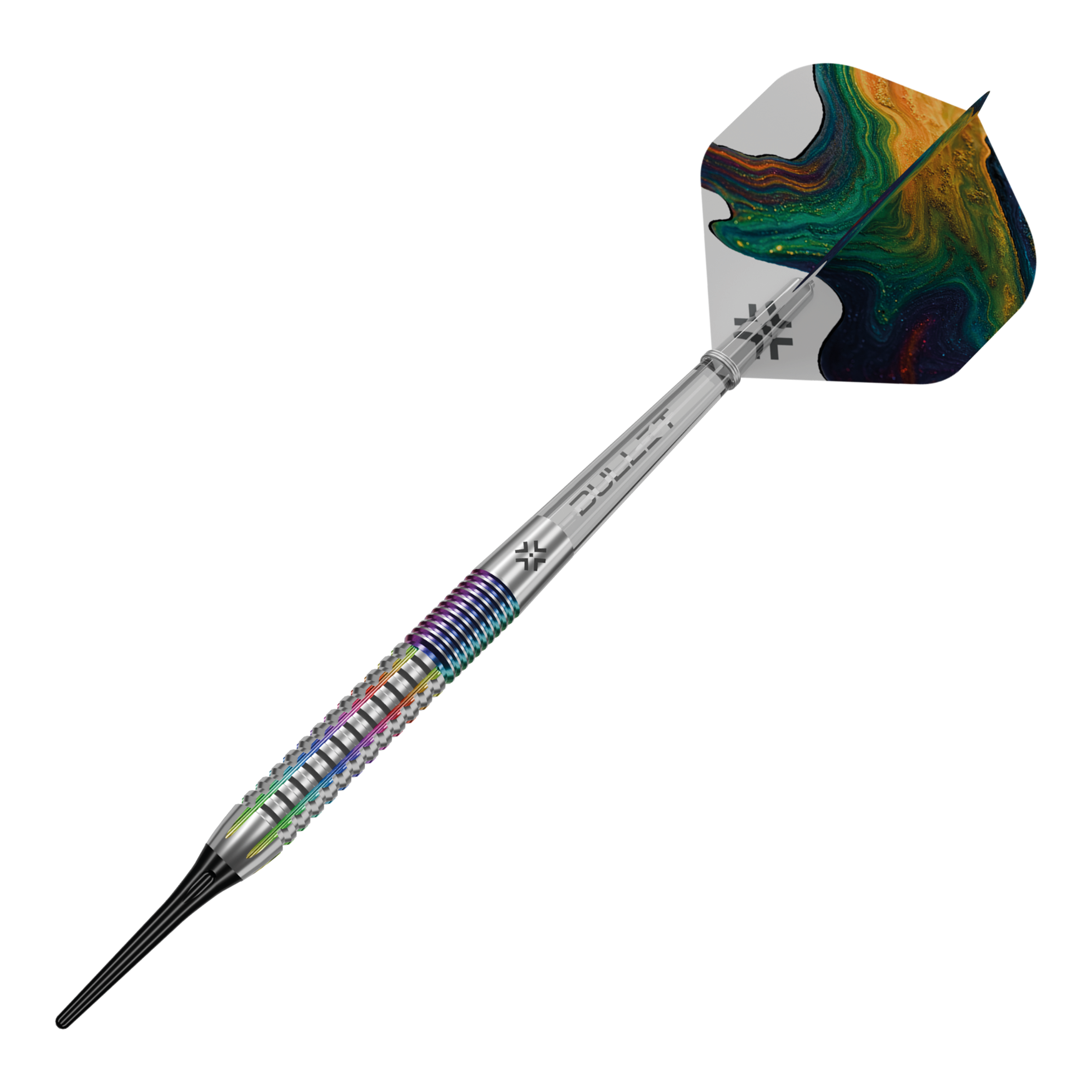 Bullet Diesel V2 Softdarts - 20g Das Bild zeigt die Bullet Diesel V2 20g Soft Darts. Dieses Produkt ist für Softdartspiele geeignet.