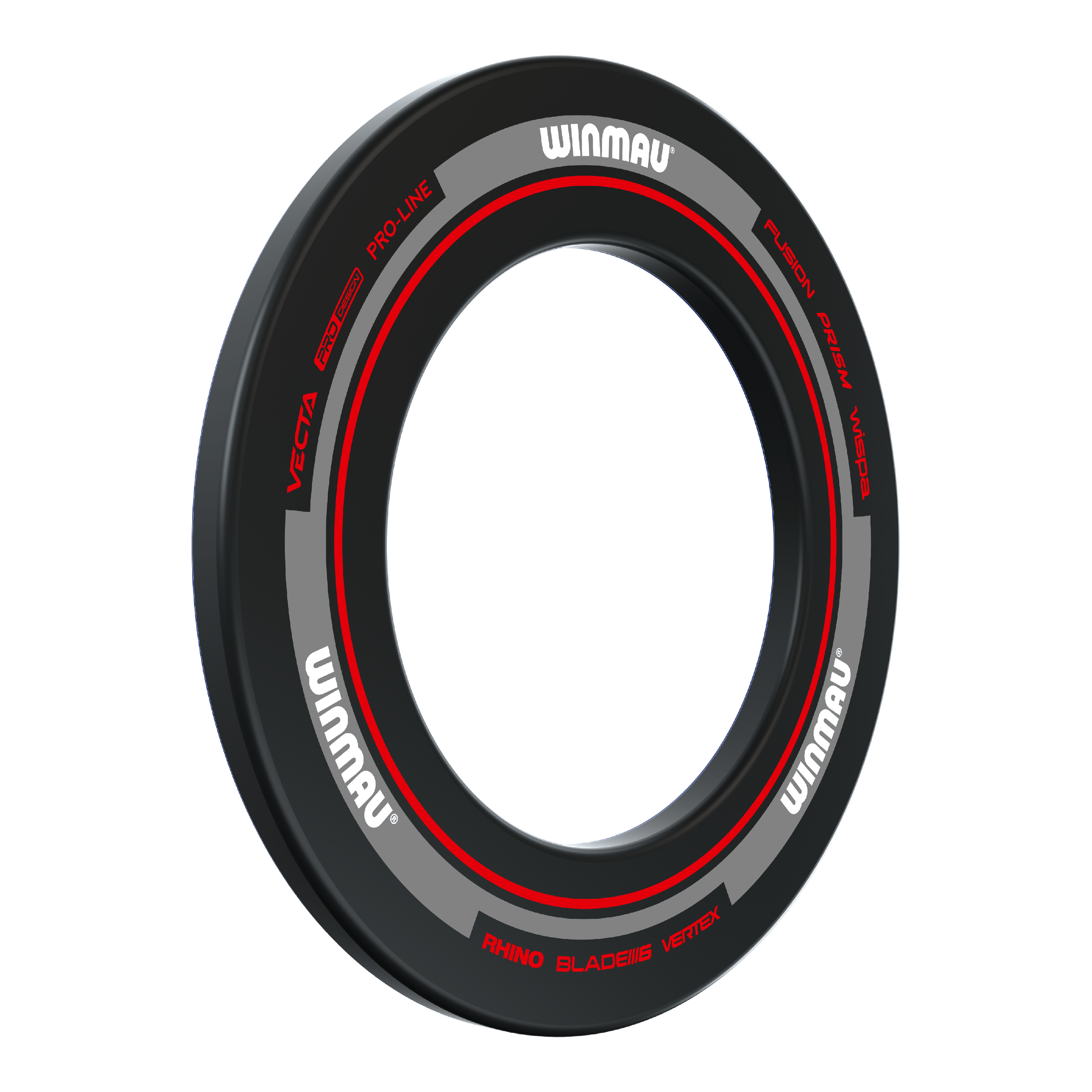 Winmau Advance Dartboard Surround - Schwarz Rot