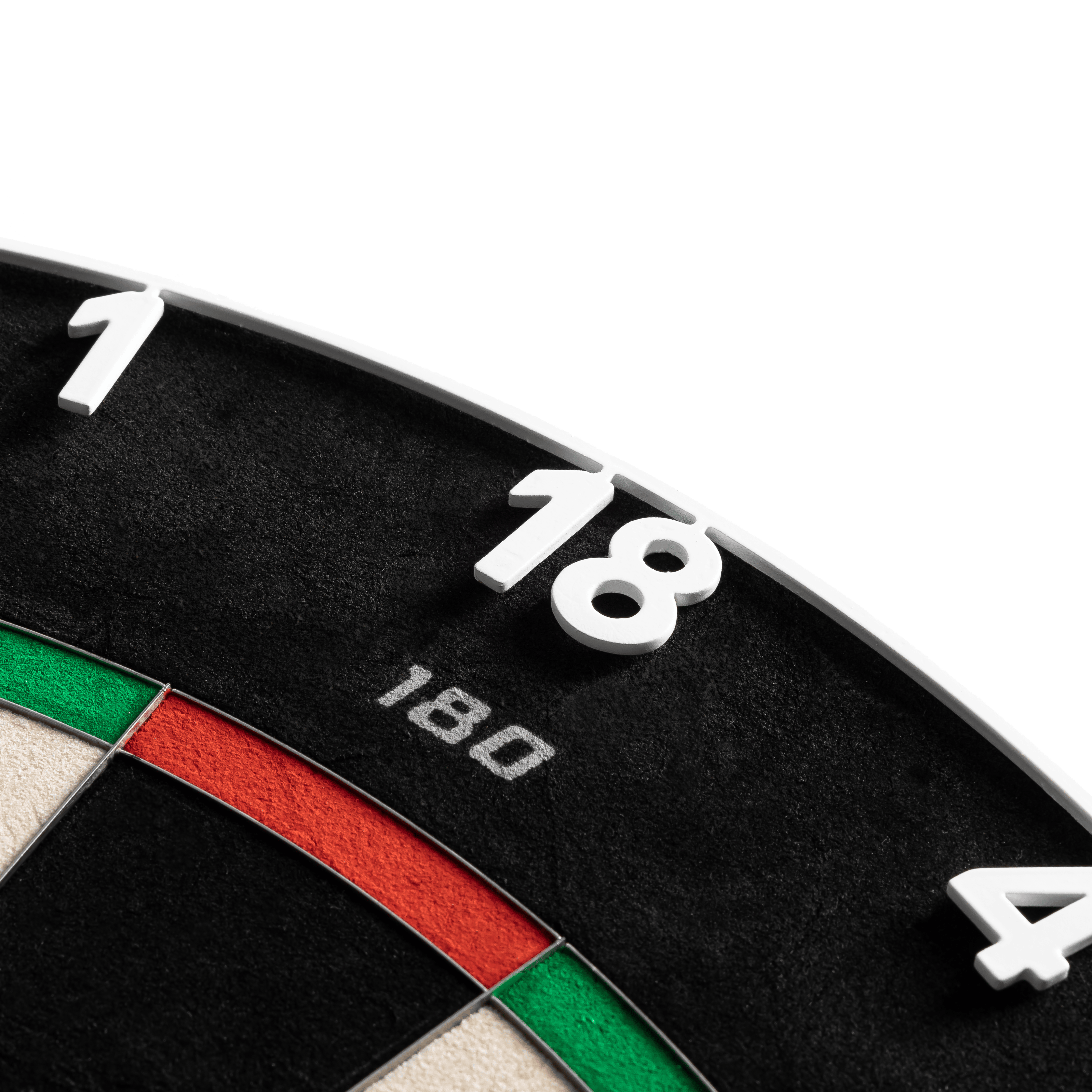 Precise 180 Endorphine Steeldartboard mit Nummernring - Classic White Das Precise 180 Endorphine Steeldartboard mit Nummernring in Weiß ist auf dem Bild zu erkennen. Die hochwertige Steeldartscheibe eignet sich für den professionellen Einsatz.