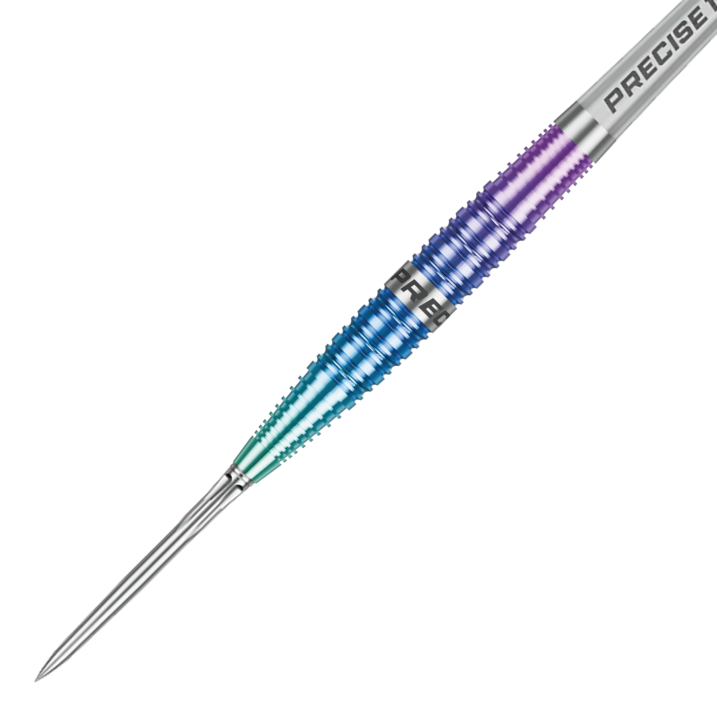 Precise 180 Northern Lights Steeldarts Das Bild zeigt einen weiteren Blick auf die Precise 180 Northern Lights Steeldarts. Die Farben und die Form der Darts sind deutlich erkennbar.