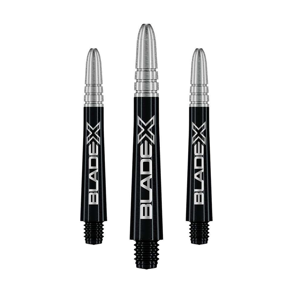 Winmau Vecta Blade X Shafts in Schwarz mit 40mm Länge, 1 Set. Die Dartschäfte sind für Präzision und Haltbarkeit ausgelegt.