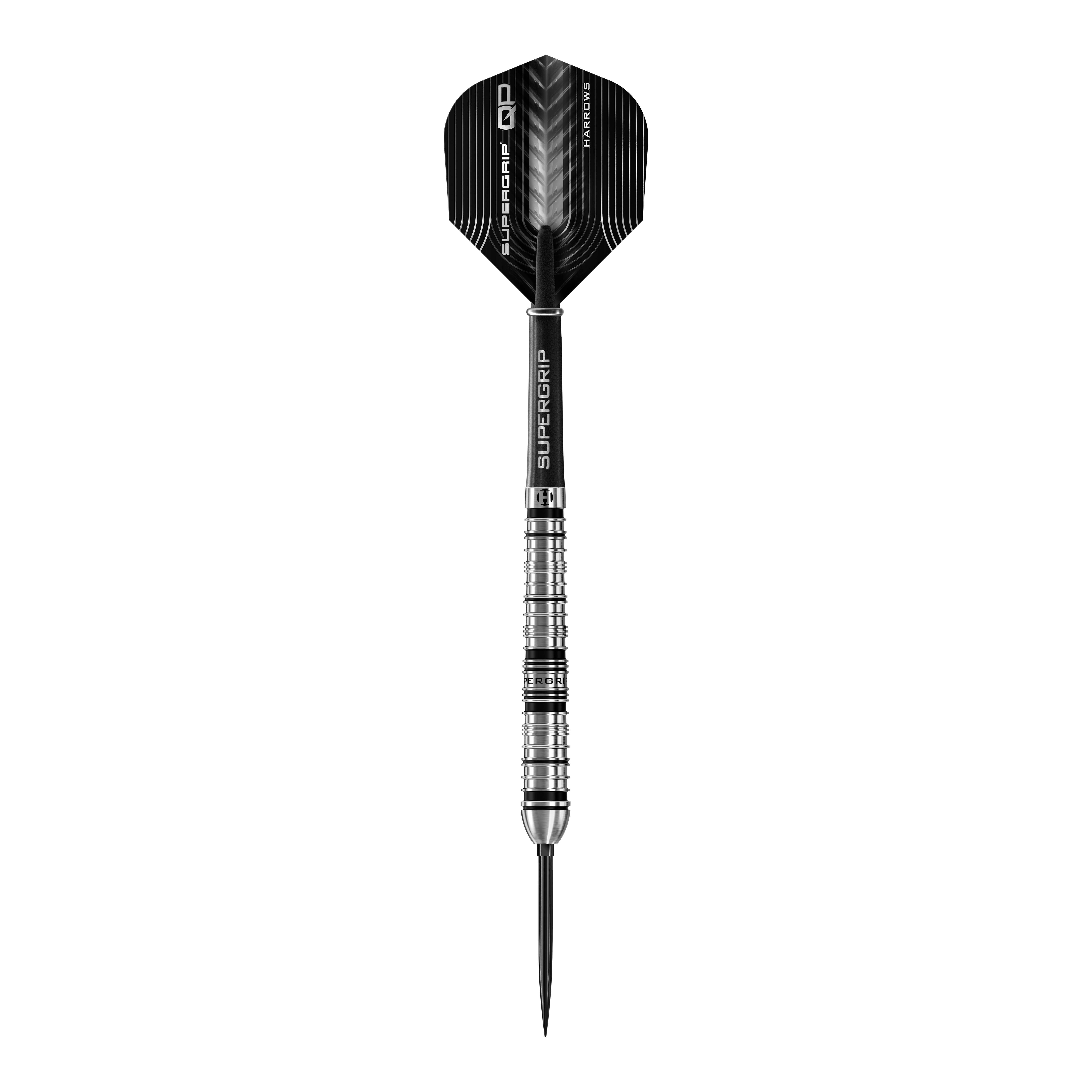 Harrows Supergrip Tapered Quick Point Steeldarts Abgebildet sind die Harrows Supergrip QP Tapered Quick Point Steeldarts. Sie eignen sich ideal für Steeldartspieler auf jedem Niveau.