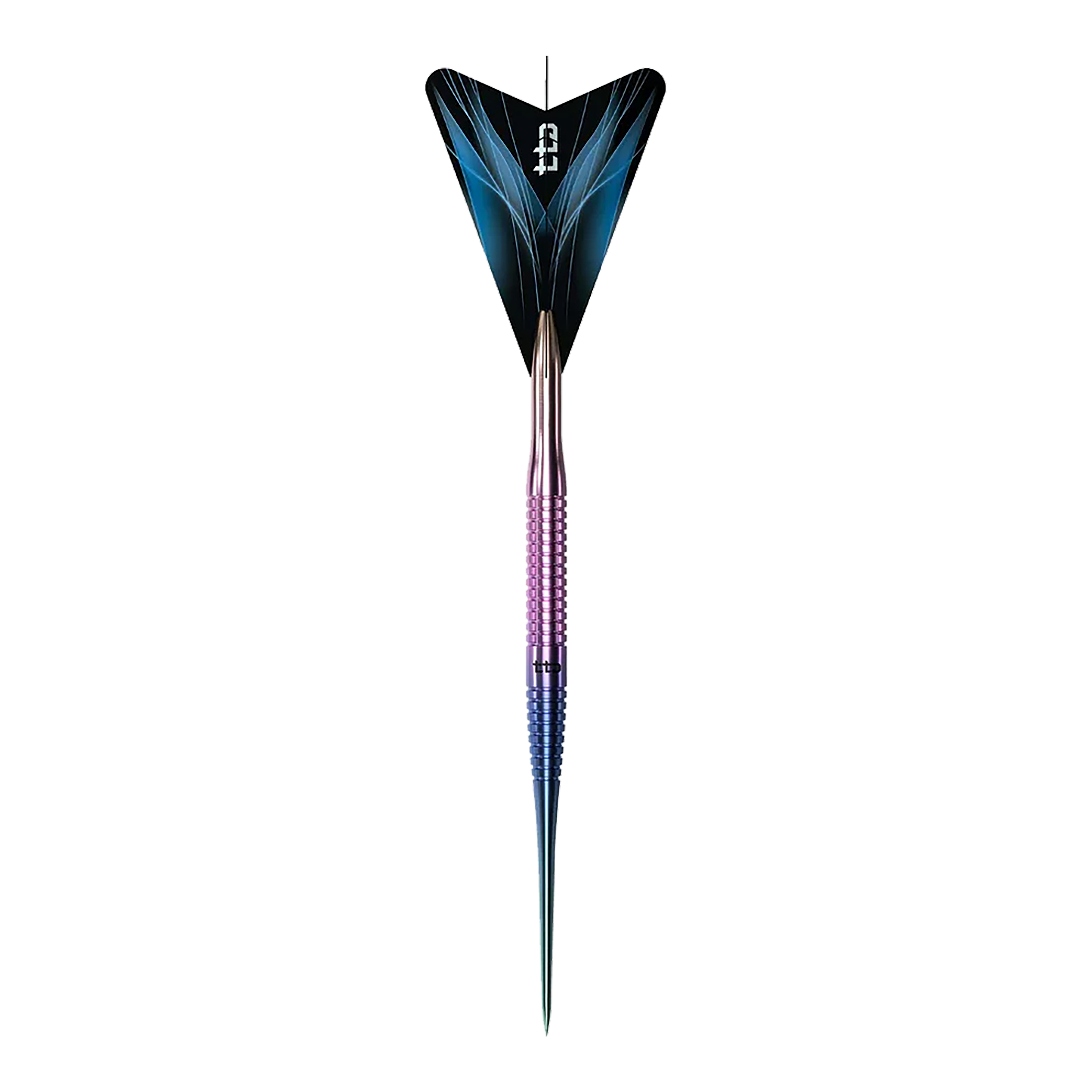 Caliburn TTD Complete Titanium T3 Rainbow Steeldarts - 7g Caliburn TTD Complete Titanium T3 Rainbow Steeldarts - 7g. Abgebildet ist ein bunter Steeldartpfeil aus Titan, der speziell für Dartspieler entwickelt wurde.