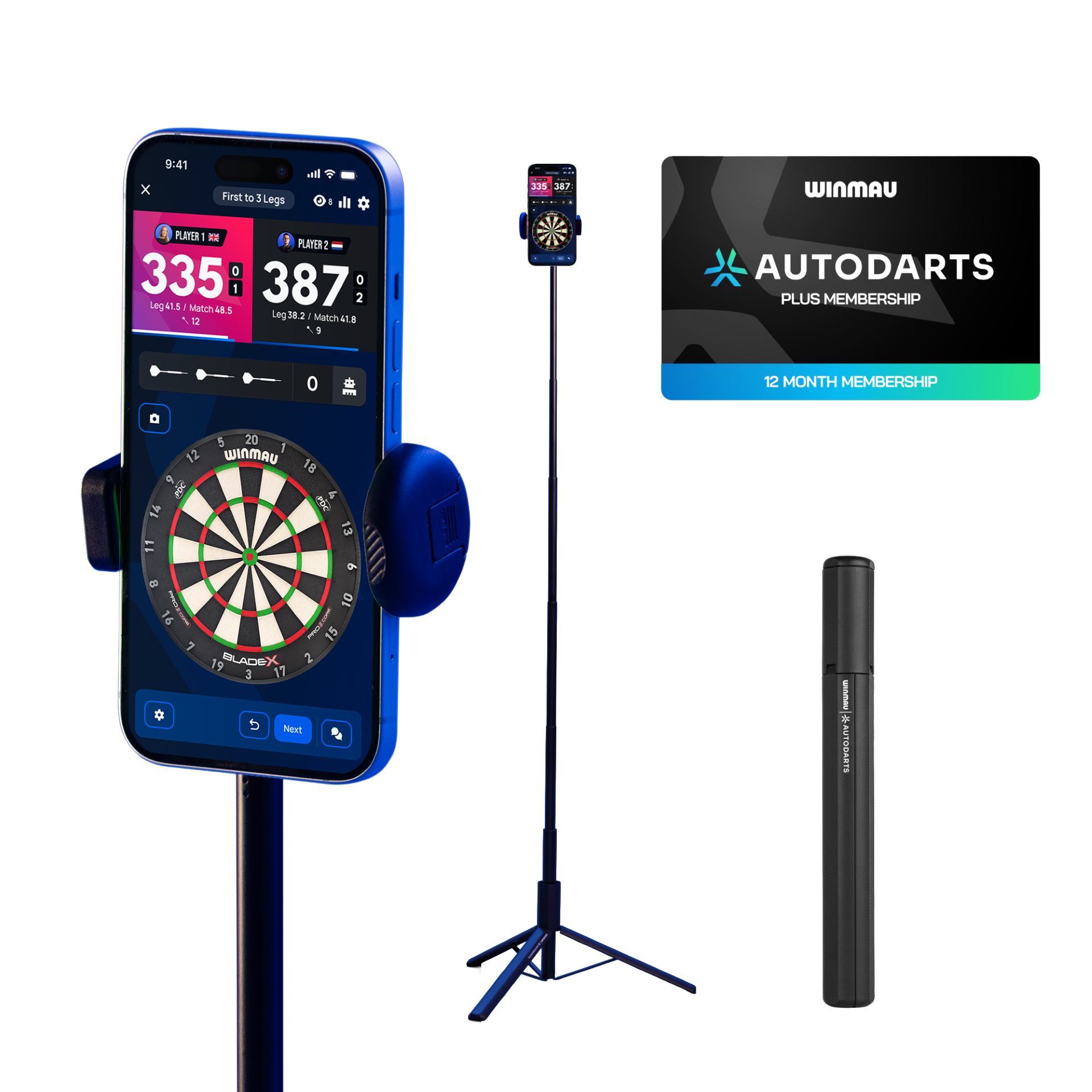 Winmau Device Stand & 12 Monate Membership Bundle Winmau Device Stand & 12 Monate Membership Bundle