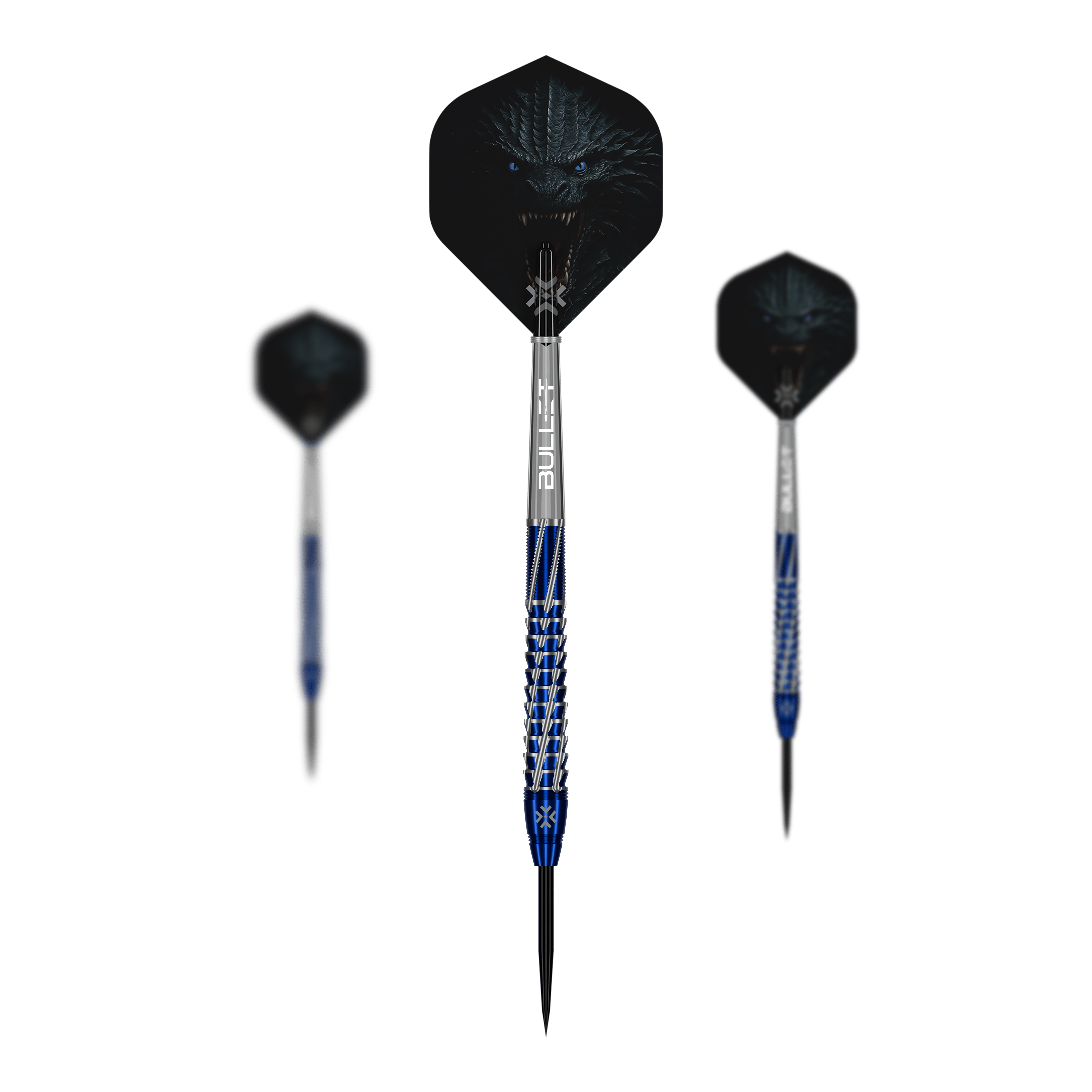 Bullet Hydra Steeldarts Das Bild zeigt die Bullet Hydra Steeldarts. Ein Set präziser Steeldarts für den Dartsport.