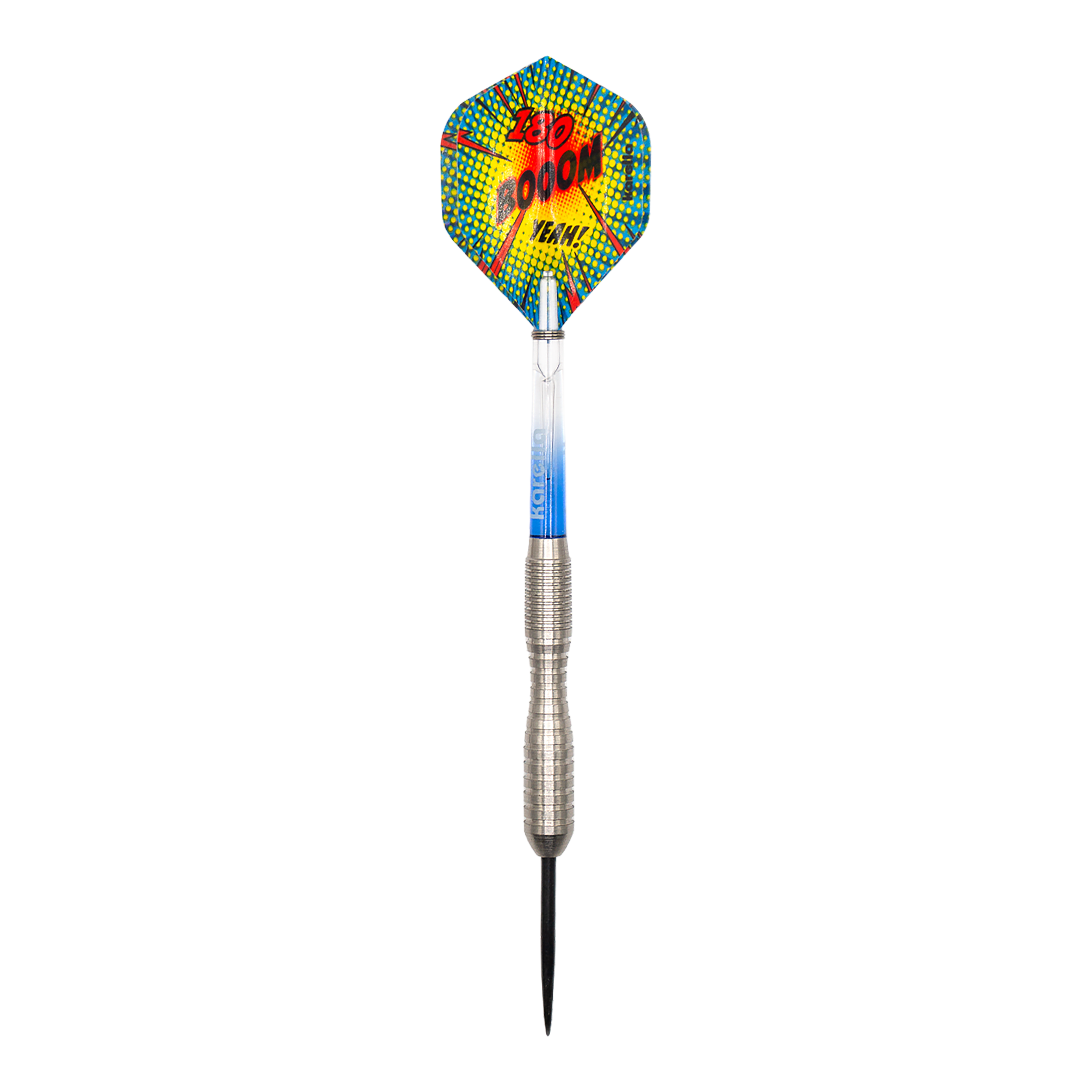 Karella Comic Line CL-3 Steeldarts - 24g Hier ist ein Karella Comic Line CL-3 Steeldarts - 24g abgebildet. Das Design des Dartpfeils ist gut sichtbar.