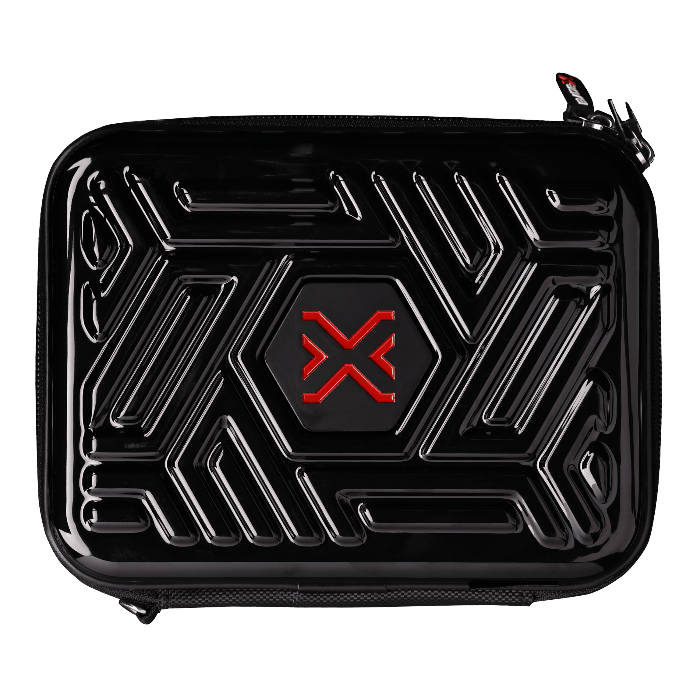Winmau Blade X Armor G2 Dartwallet Auf dem Bild ist das Winmau Blade X Armor G2 Dartwallet zu sehen. Die Darttasche schützt und organisiert die Darts professionell.
