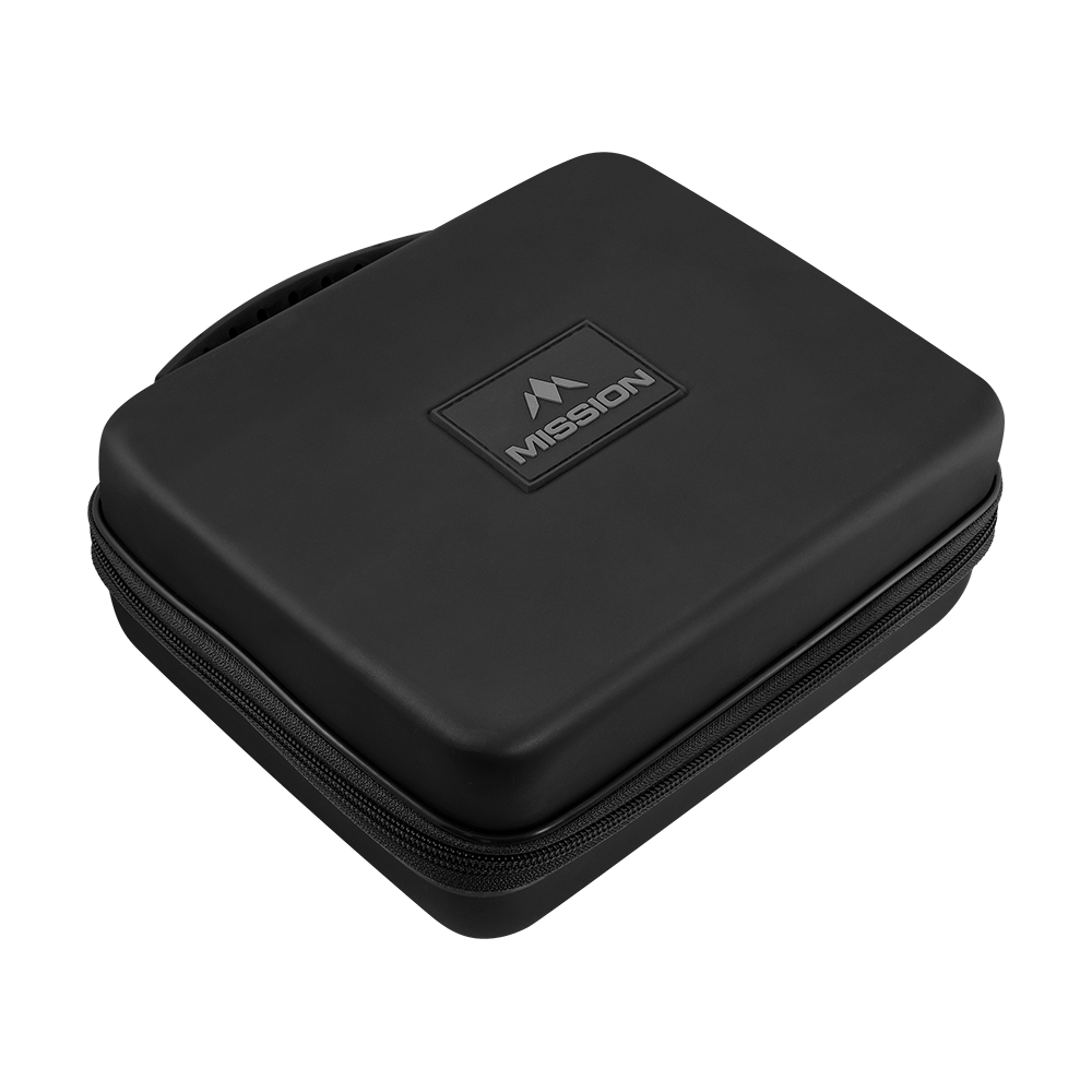 Mission Luxor Dart-Wallet Ein schwarzes Dart-Wallet ist auf dem Bild zu sehen. Es handelt sich um das Modell Mission Luxor.