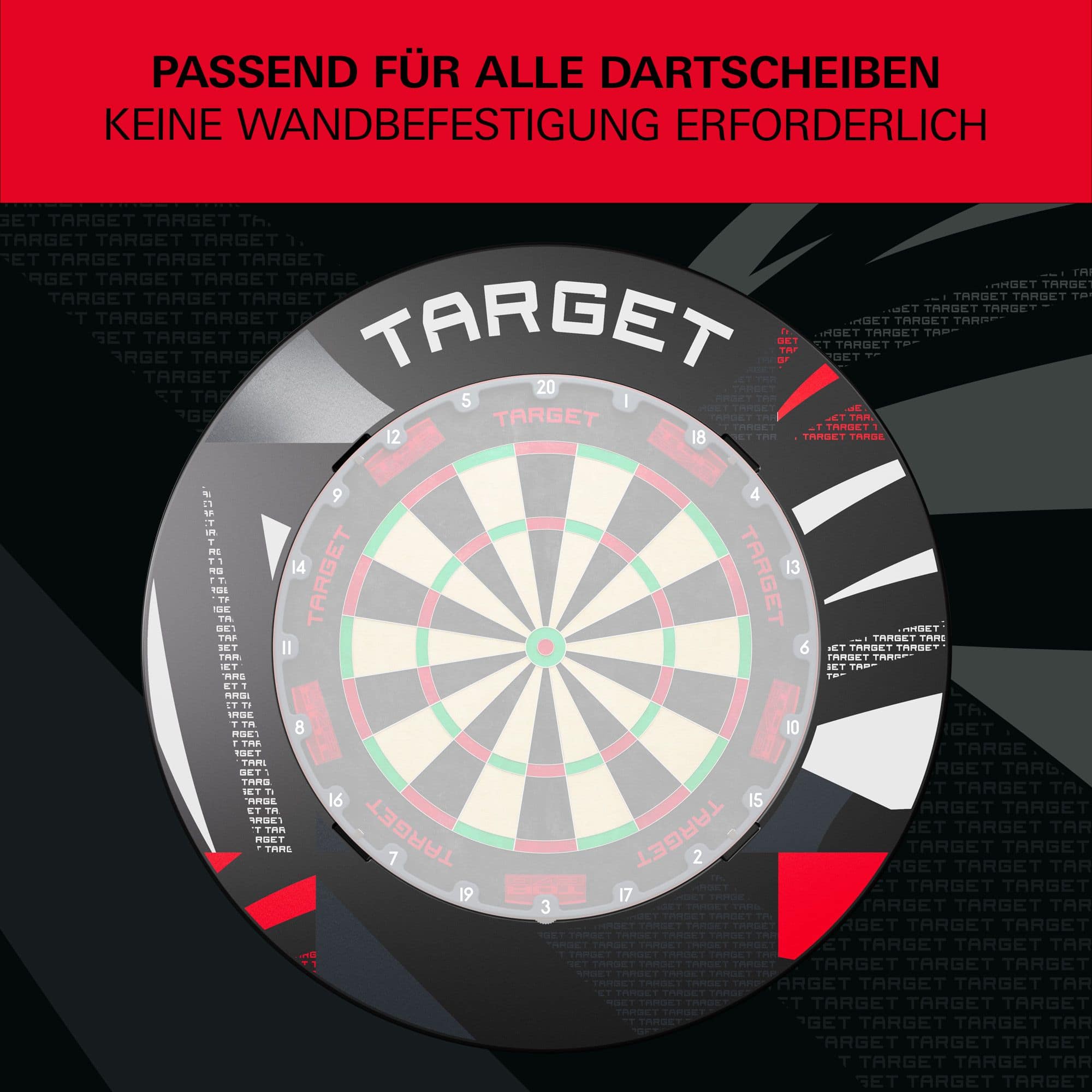 Target Notched Patterned Dartboard Surround