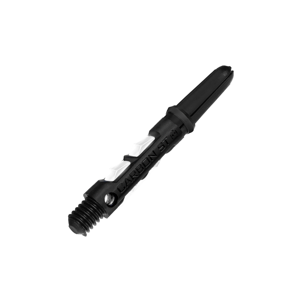 HR437_Harrows_Carbon_ST_Shafts_Weiss_33mm_24LldKbgwrlAMA Das Bild zeigt einen Harrows Carbon ST Shafts in Weiß. Der Schaft besteht aus robustem Carbon und hat ein modernes, leichtes Design.