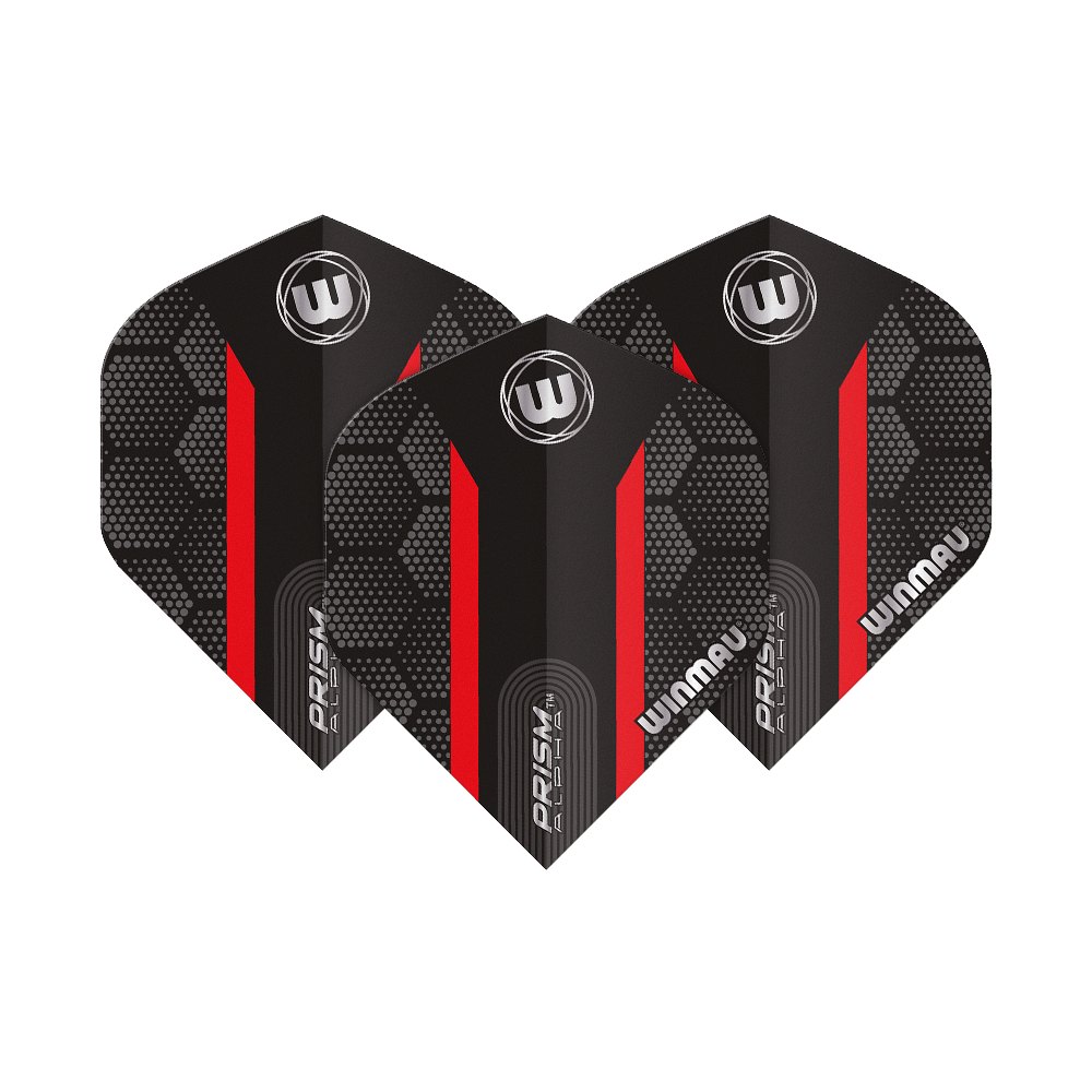 Winmau Prism Alpha Red Standard Flights