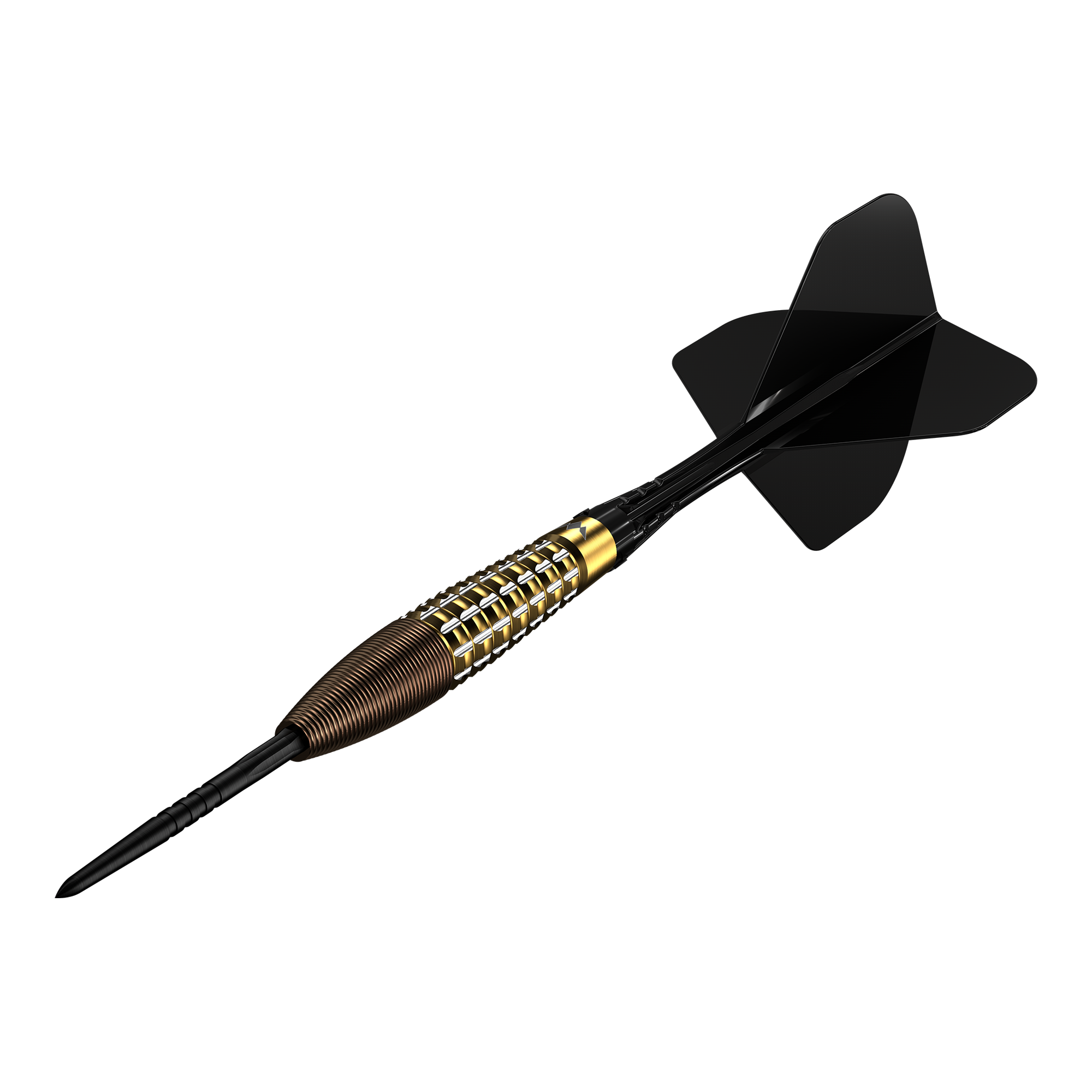Mission Rhodon Steeldarts - 23g Das Bild zeigt die Mission Rhodon Steeldarts - 23g. Es handelt sich um hochwertige Steeldarts für präzises Dartspiel.