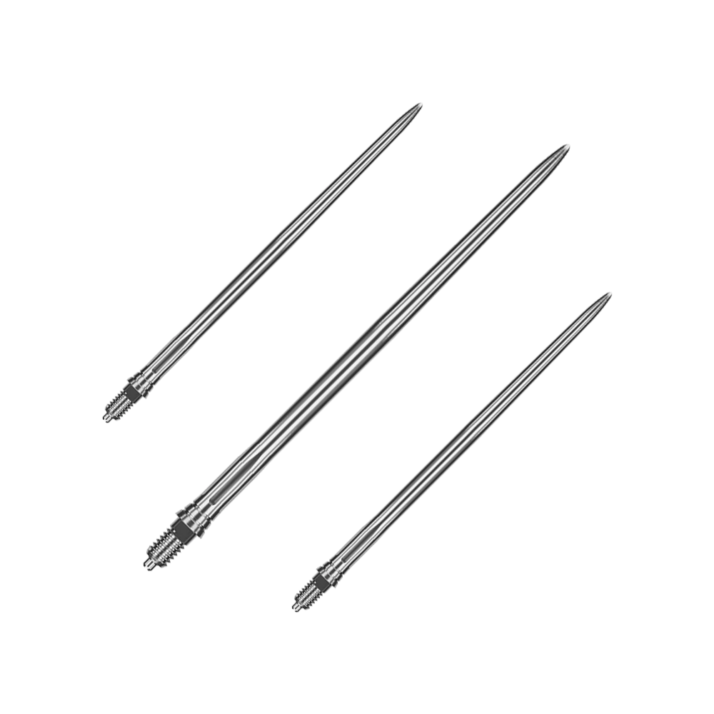 Caliburn EZ-EVO Dartspitzen - Smooth - Silber Hier sind EVO244 Caliburn EZ-EVO Dartspitzen Smooth Silber 50mm als Set abgebildet. Die Dartspitzen sind silbern und glatt gestaltet.