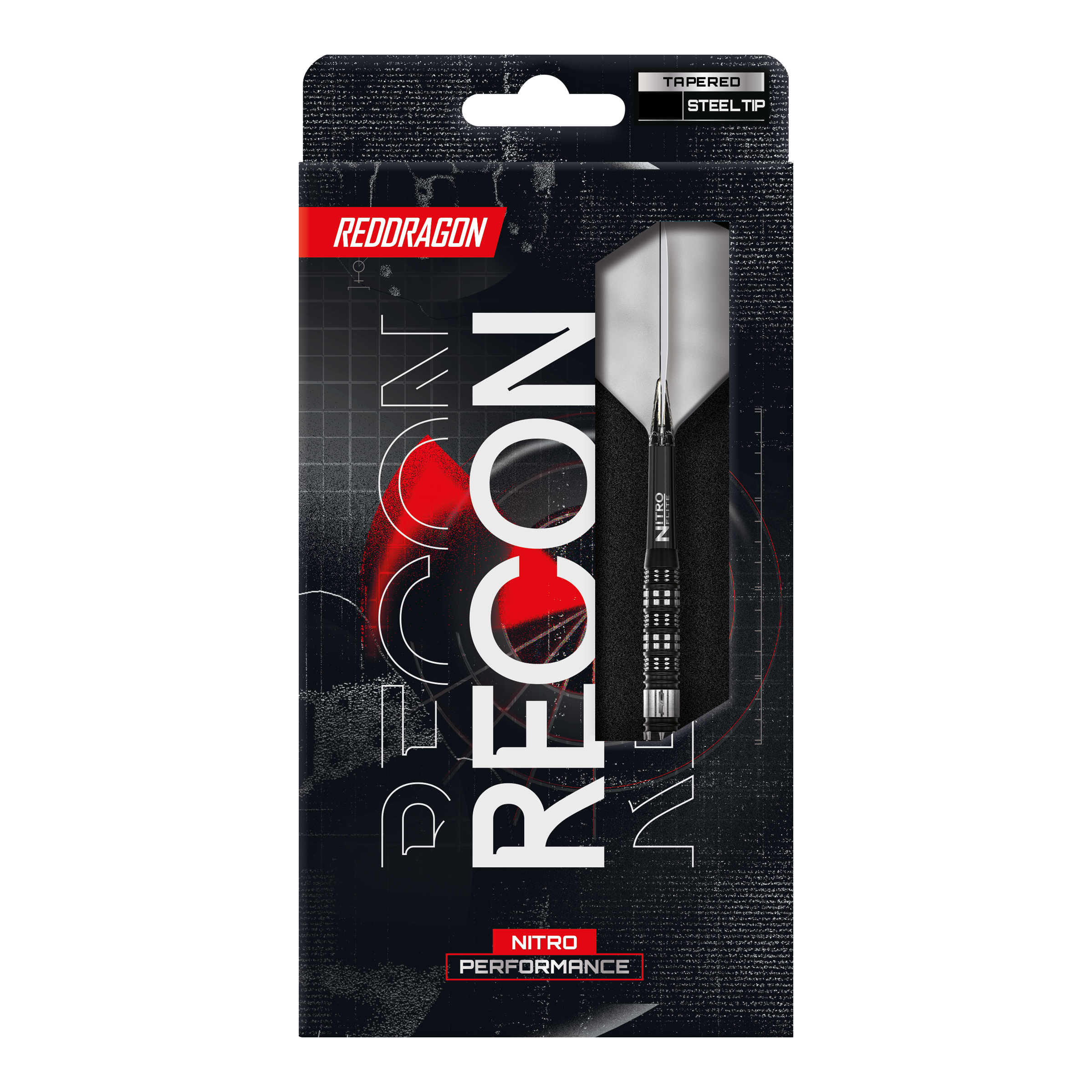 Red Dragon Recon Tapered Steeldarts Red Dragon Recon Tapered Steeldarts. Hier sieht man das Design der konisch zulaufenden Steeldarts.