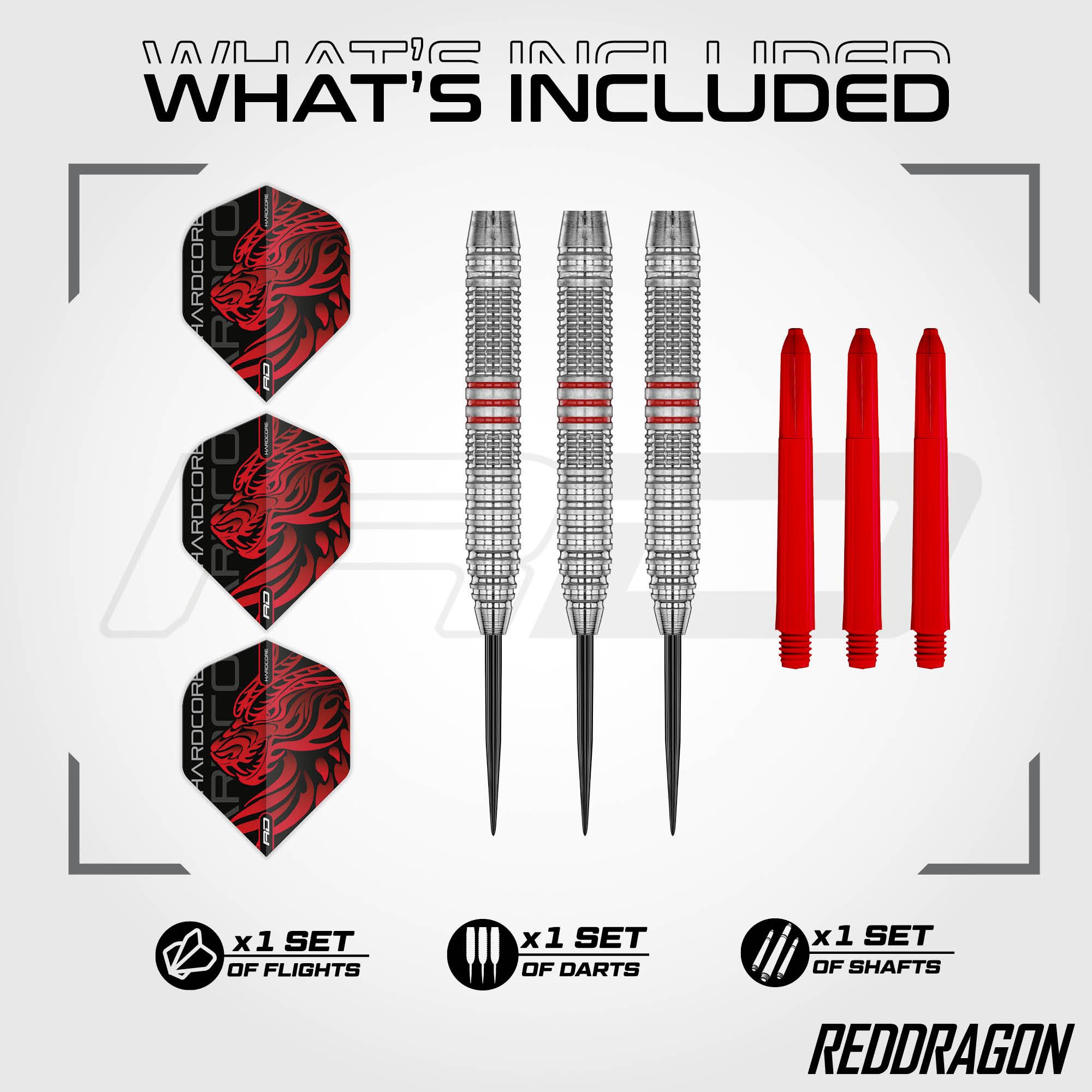 Red Dragon Jonny Clayton Brass Steeldarts - 21 g Red Dragon Jonny Clayton Brass Steeldarts - 21 g