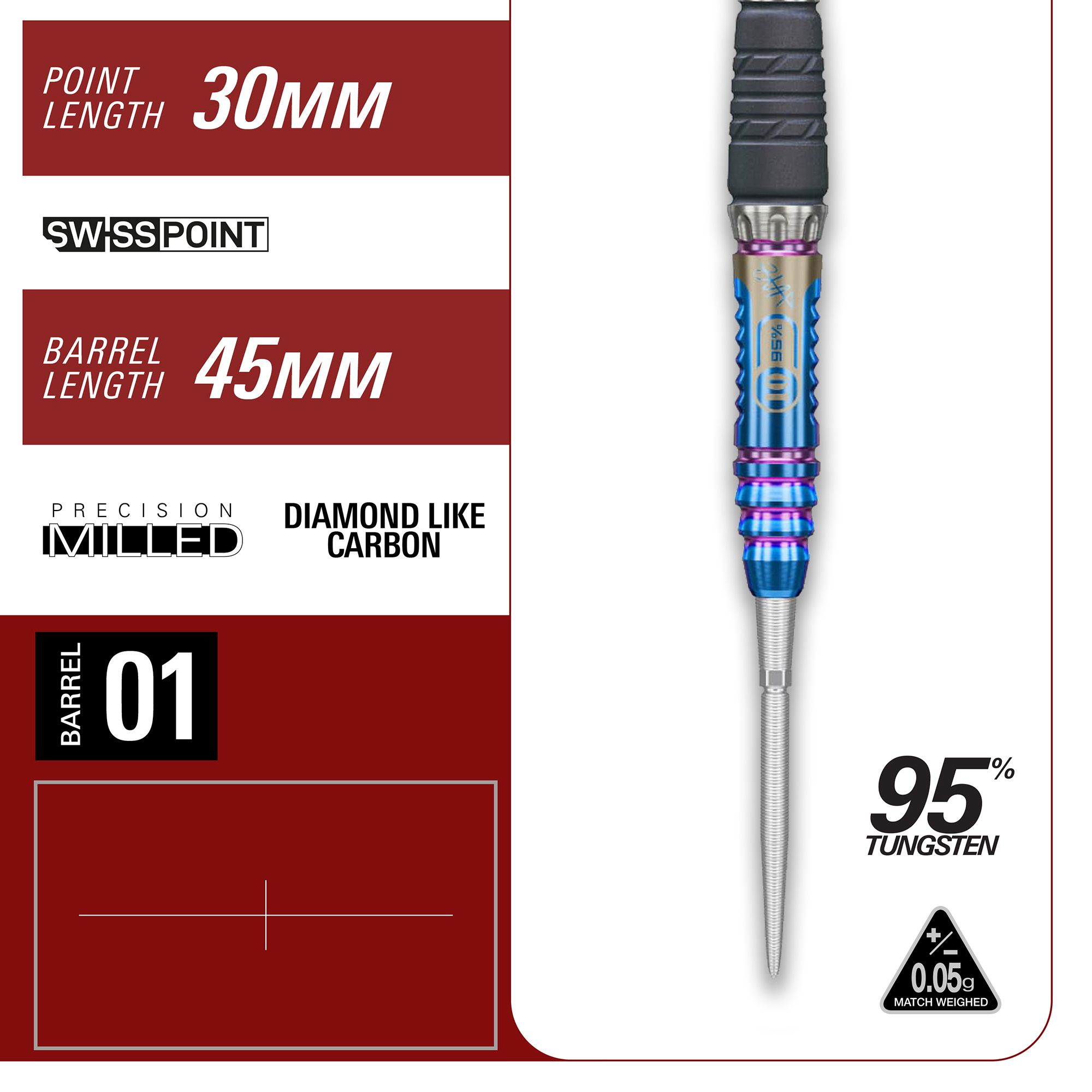 Target Japan Rising Sun GEN10 Swiss Point Steeldarts Das Bild zeigt die Target Japan Rising Sun GEN10 Swiss Point Steeldarts. Sie sind ideal für ambitionierte Dartspieler geeignet.