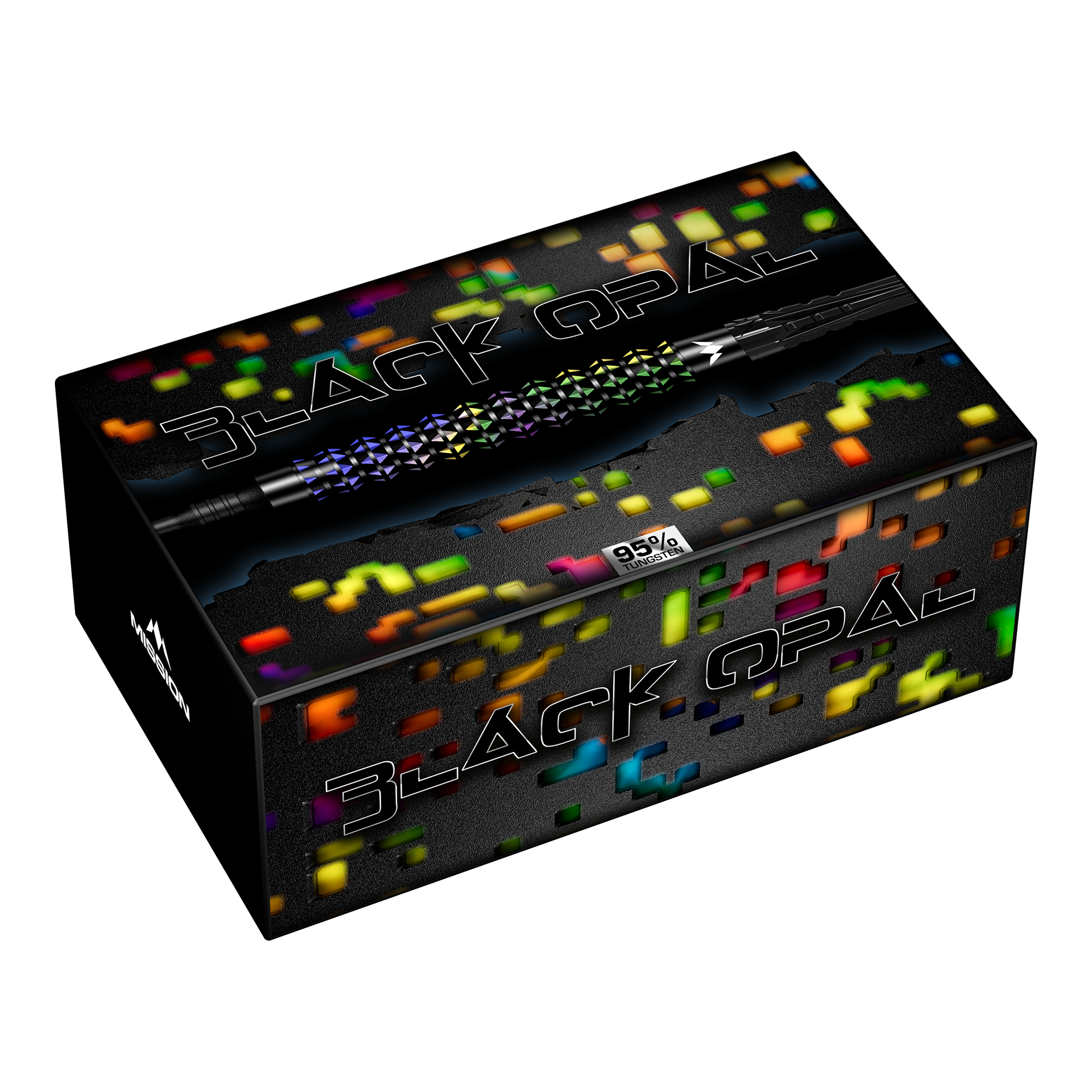 Dieses Bild zeigt die Mission Black Opal Softdarts - 20g. Die Softdarts werden detailliert präsentiert.
