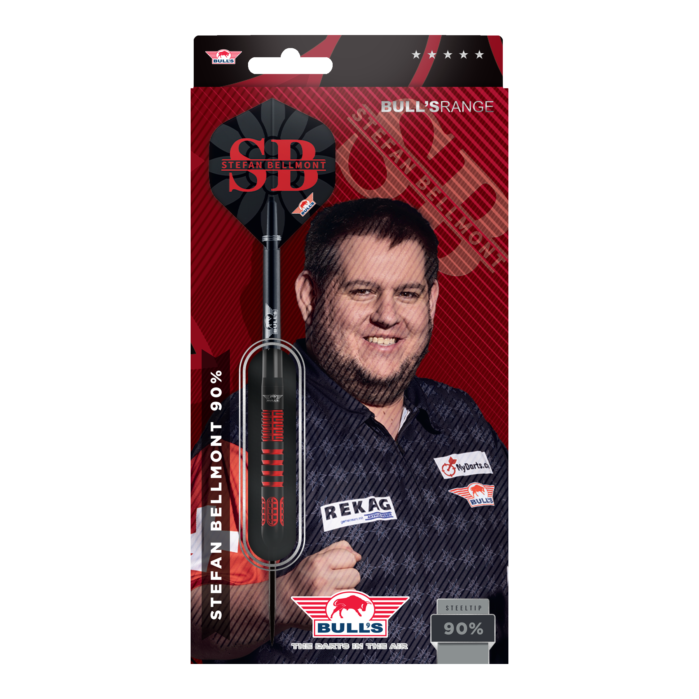 Bulls NL Stefan Bellmont 90 Steeldarts - 23g Gezeigt werden die Bulls NL Stefan Bellmont 90 Steeldarts 23g. Sie sind ideal für den Einsatz im Wettkampfsport geeignet.