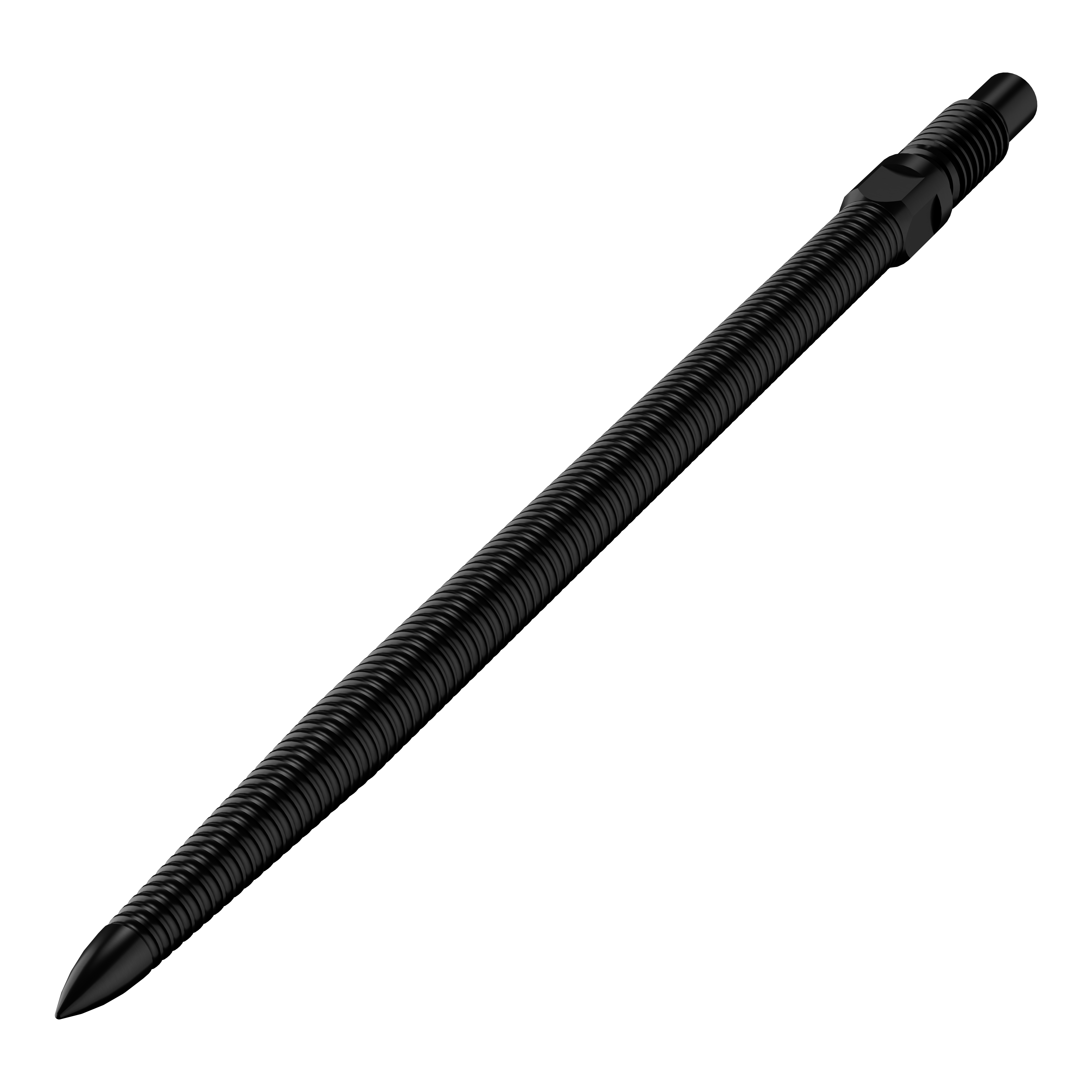 Abgebildet ist das Produkt BU57706_BullsNL_Convertible_Points_MicroGrip_Schwarz_40mm_2. Es zeigt schwarze Dartspitzen mit MicroGrip, 40 mm lang, vermutlich aus zwei Perspektiven.