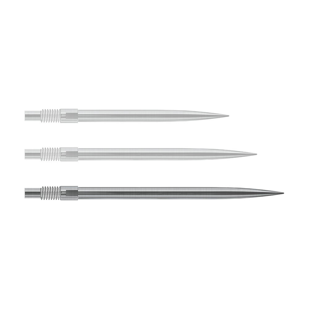 Harrows Quick Point Dartspitzen - Silber Abgebildet sind wahrscheinlich silberne Dartspitzen von Harrows mit einer Länge von 40mm. Die Datei heißt 'QP23950_Harrows_QuickPoint_Dartspitzen_Silber_40mm_1'.