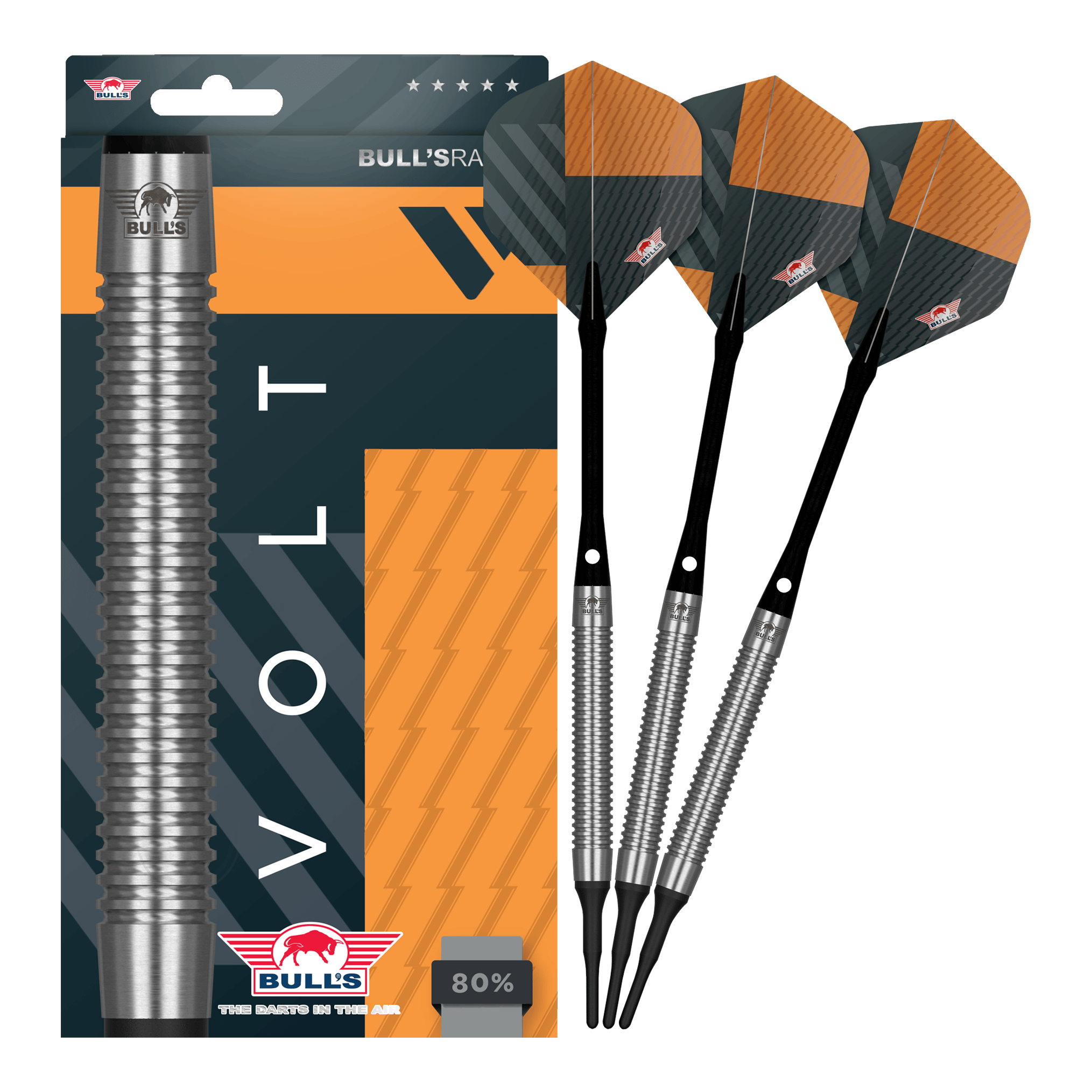 Bulls NL Volt Orange Softdarts - 18g Bulls NL Volt Orange Softdarts - 18g