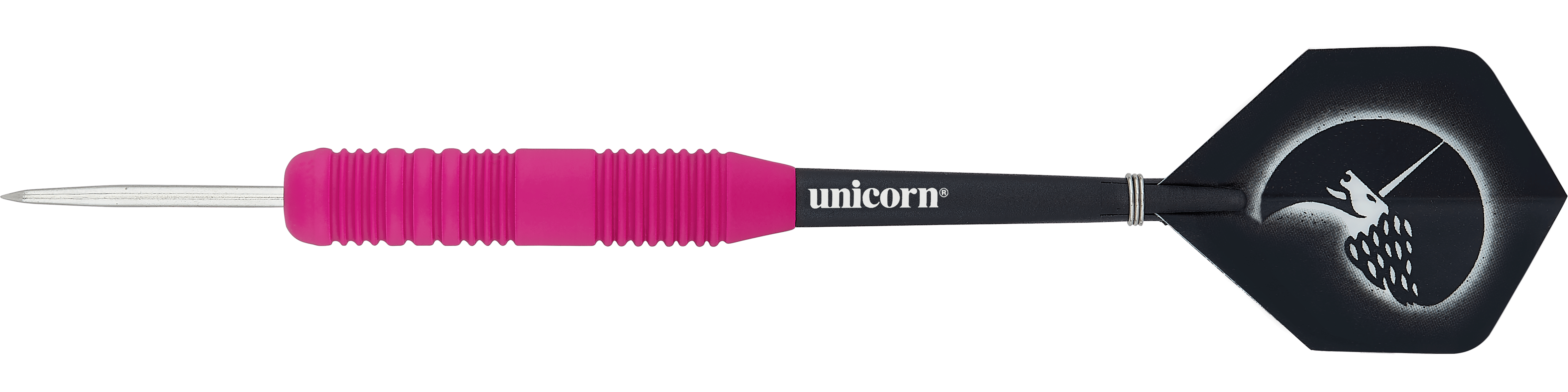 Unicorn Core Plus Rubberised Pink Steeldarts