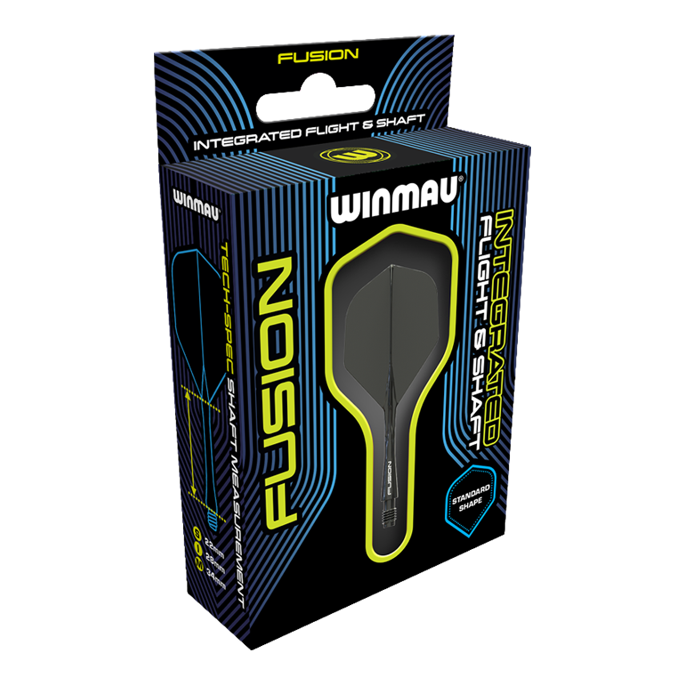 Winmau Fusion Flight Shaft System Standard Schwarz