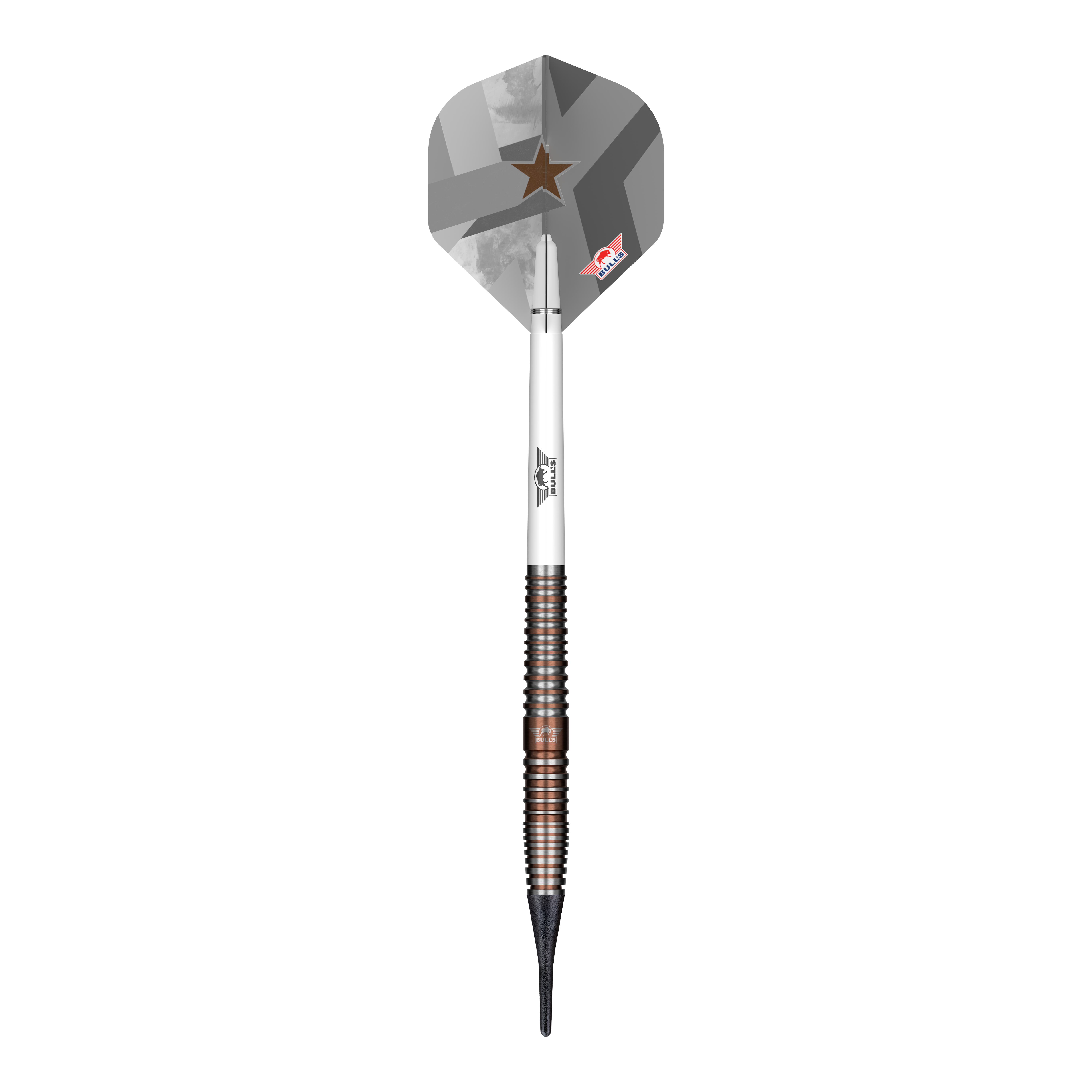 Bulls NL Max Hopp E5 Softdarts - 20g Das Foto zeigt die Bulls NL Max Hopp E5 Softdarts - 20g. Dieses Produkt richtet sich an Freunde des Softdart-Spiels.