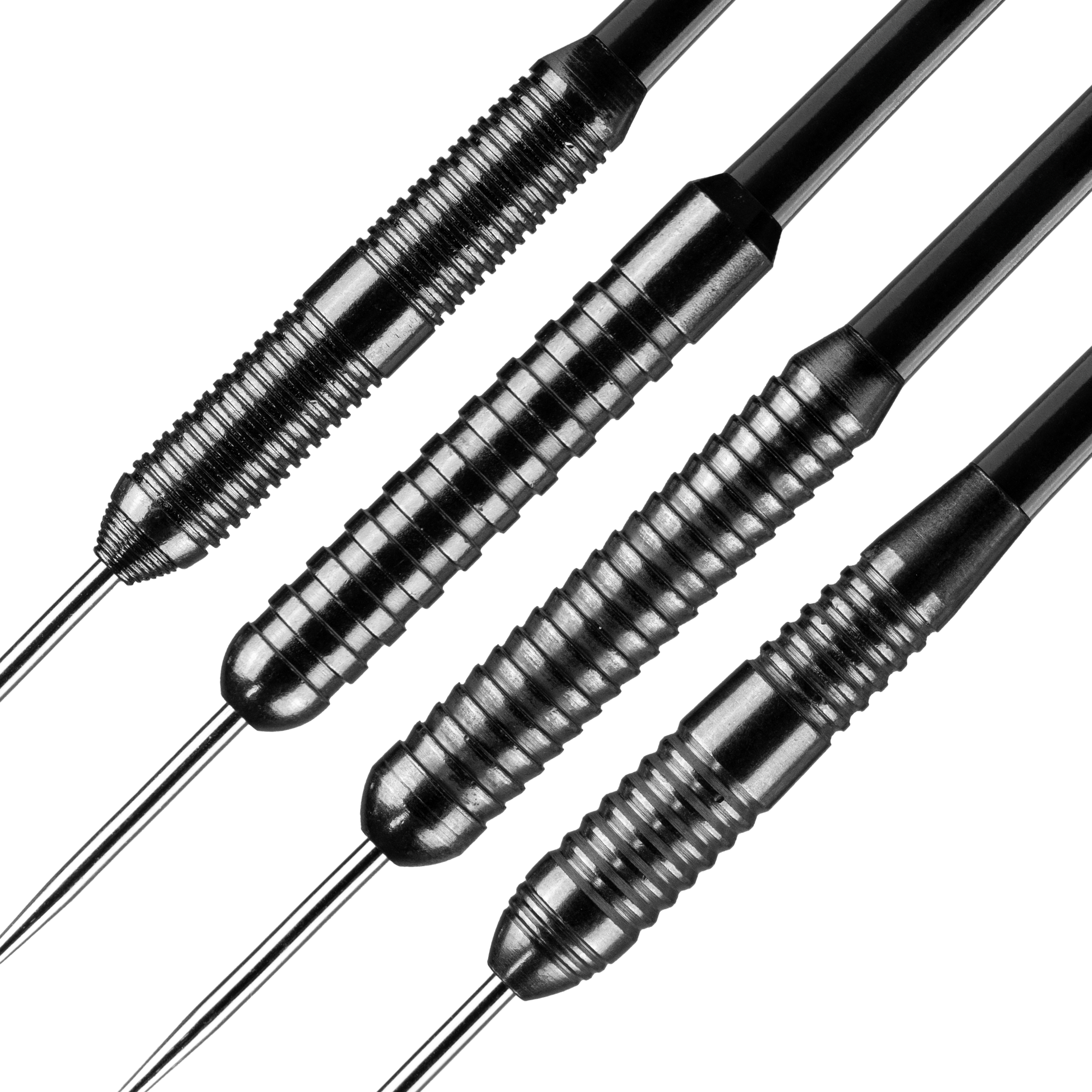 Bulls NL Bundle Of Steel - 4 Sets Brass Steeldarts Das Bild stellt die Bulls NL Bundle Of Steel - 4 Sets Brass Steeldarts dar. Es werden mehrere Steeldarts-Sets für Einsteiger präsentiert.