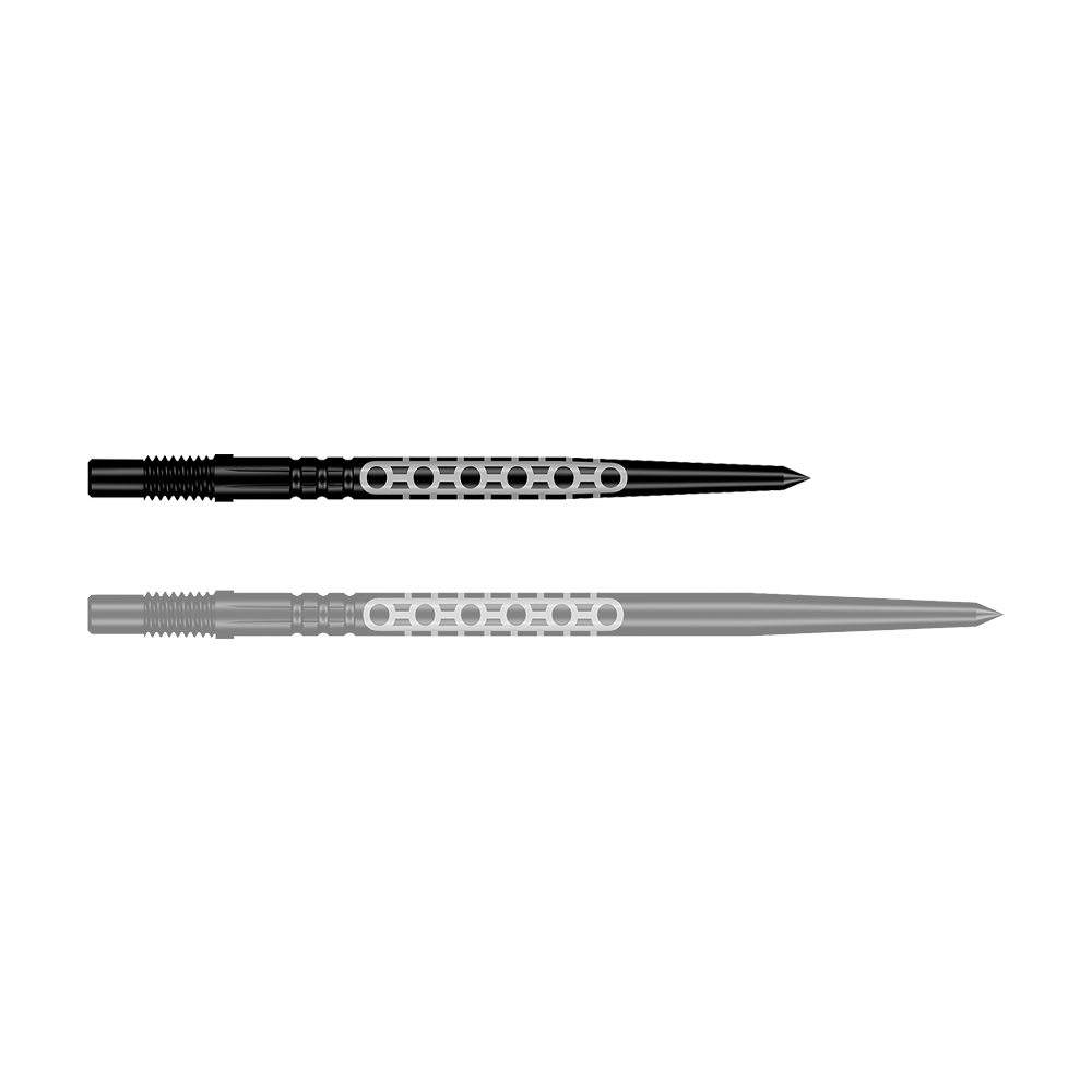 Shot Turbo Point Goths Dartspitzen - Schwarz