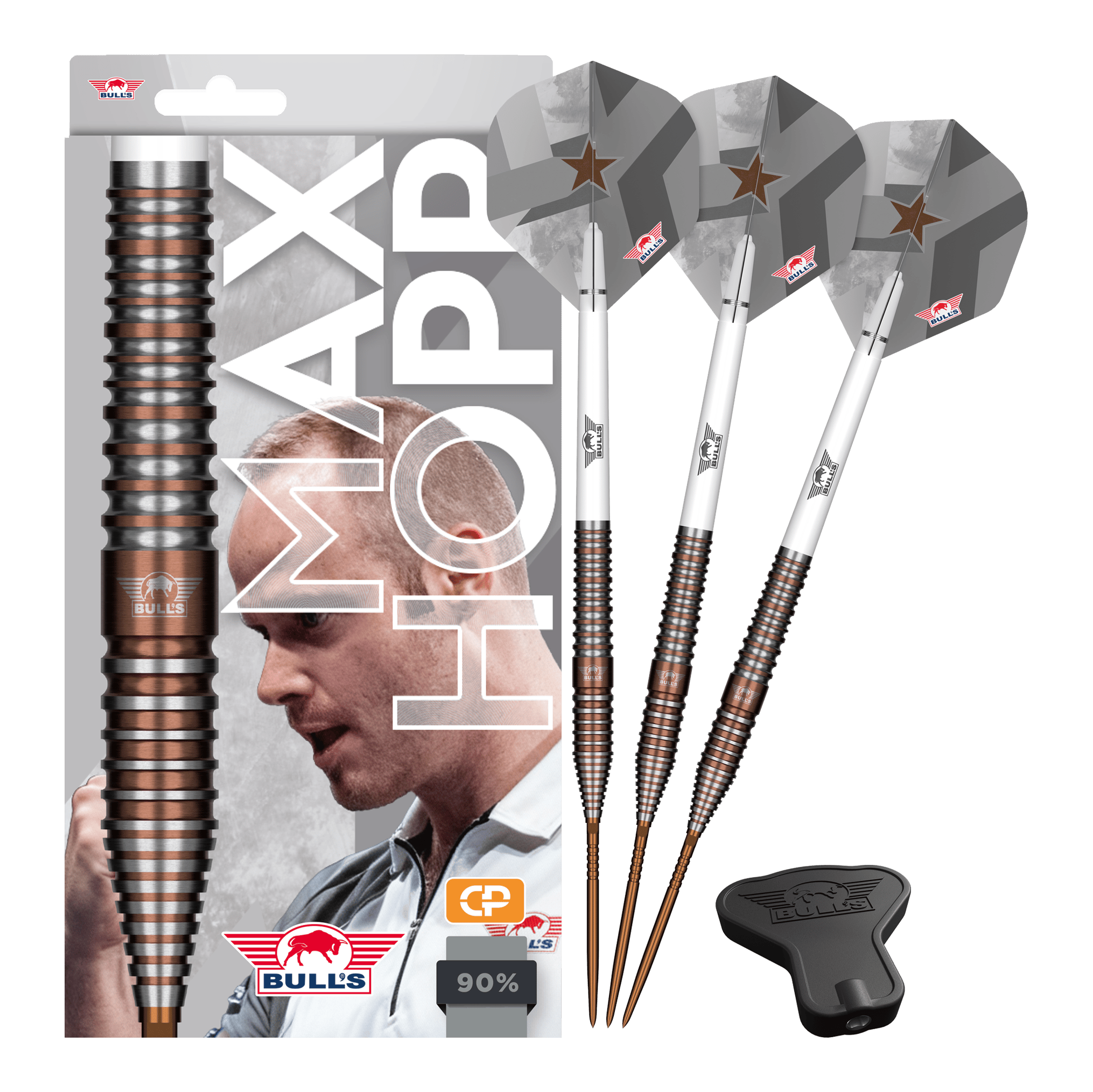 Bulls NL Max Hopp E5 Convertible Point Steeldarts Bulls NL Max Hopp E5 Convertible Point Steeldarts