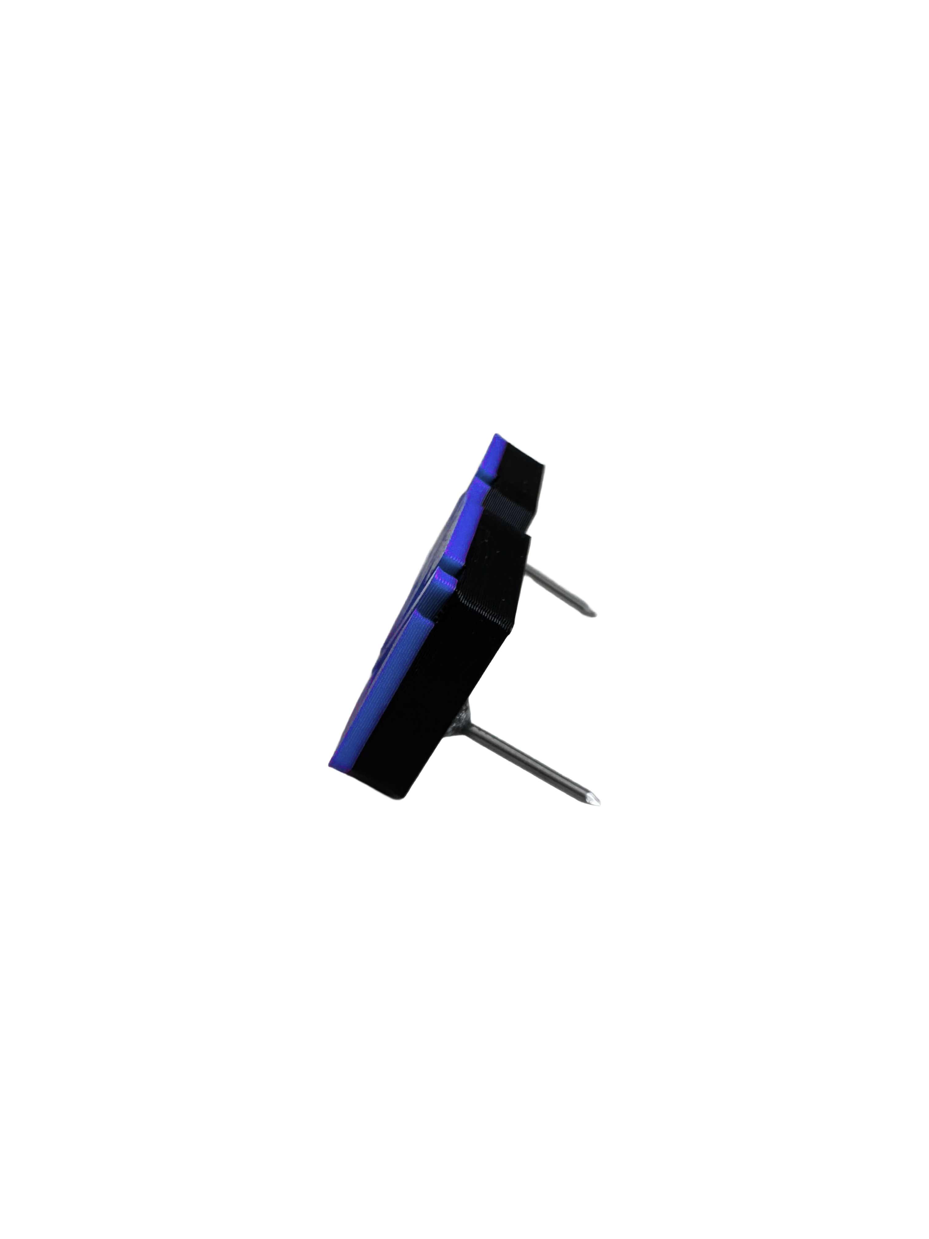 Das Bild zeigt ein Objekt mit dem Dateinamen 'Cyber blau hinten'. Es ist von hinten in blauer Farbe dargestellt.