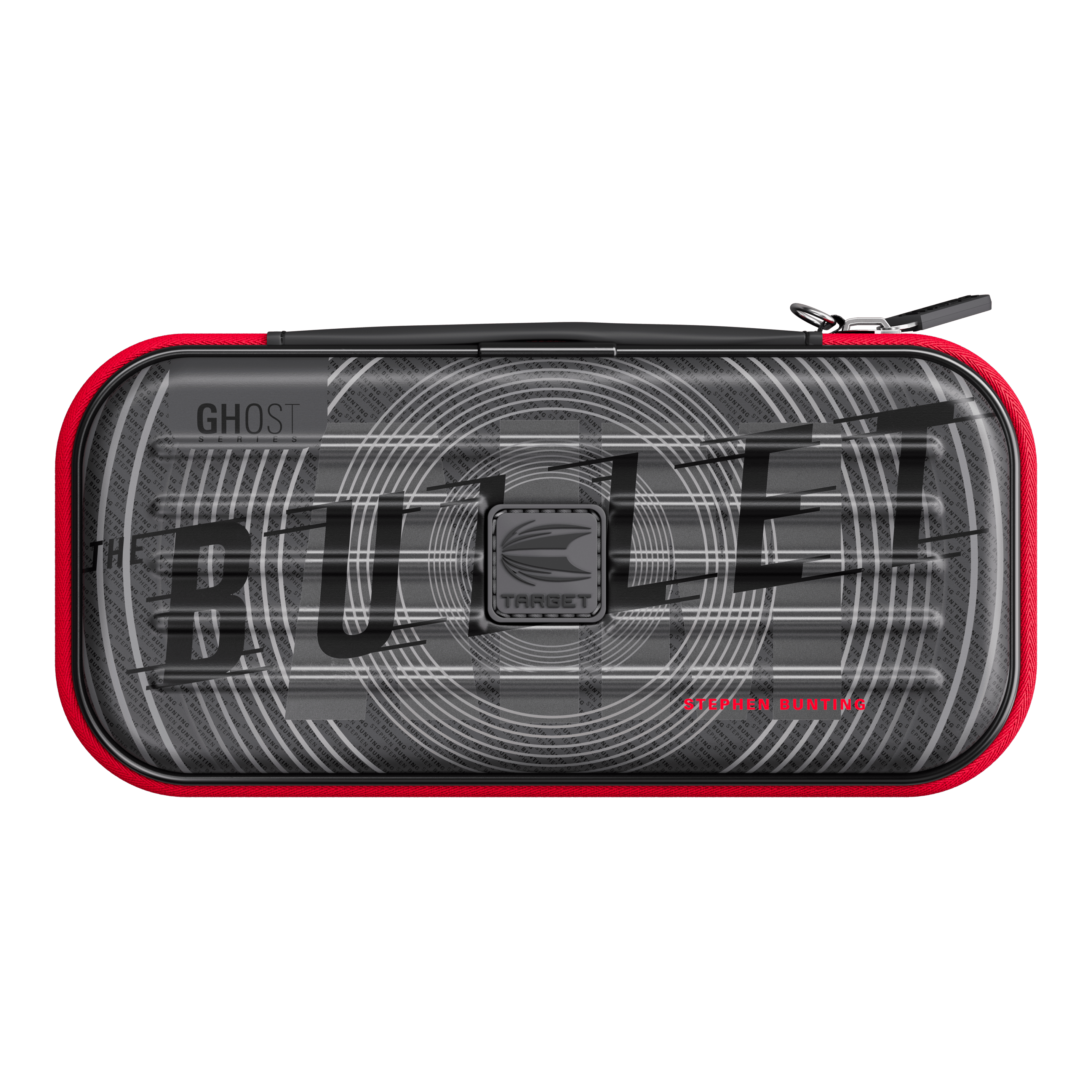 Takoma Ghost Series Stephen Bunting Dartcase Das Foto zeigt das Takoma Ghost Series Stephen Bunting Dartcase. Es ist ein robustes Dartcase für Darts-Zubehör.