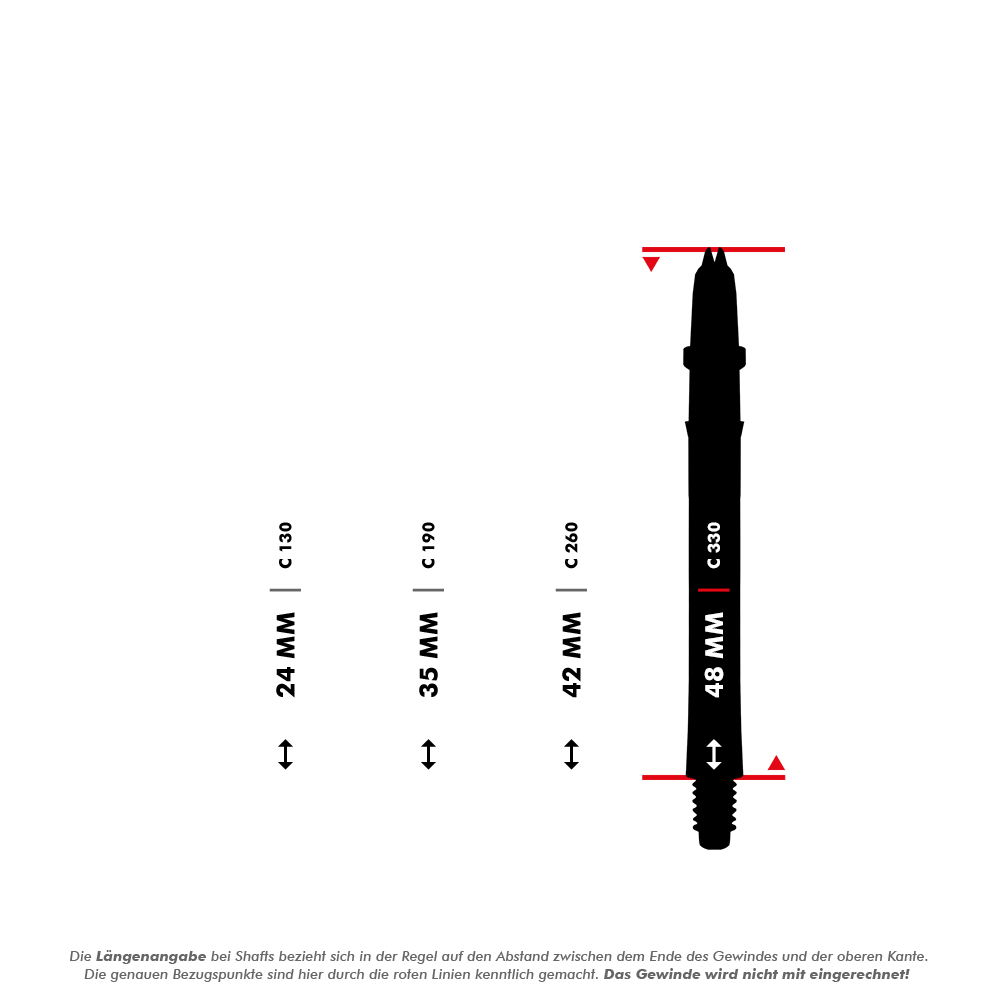 L-Style Laro Shafts - Weiß