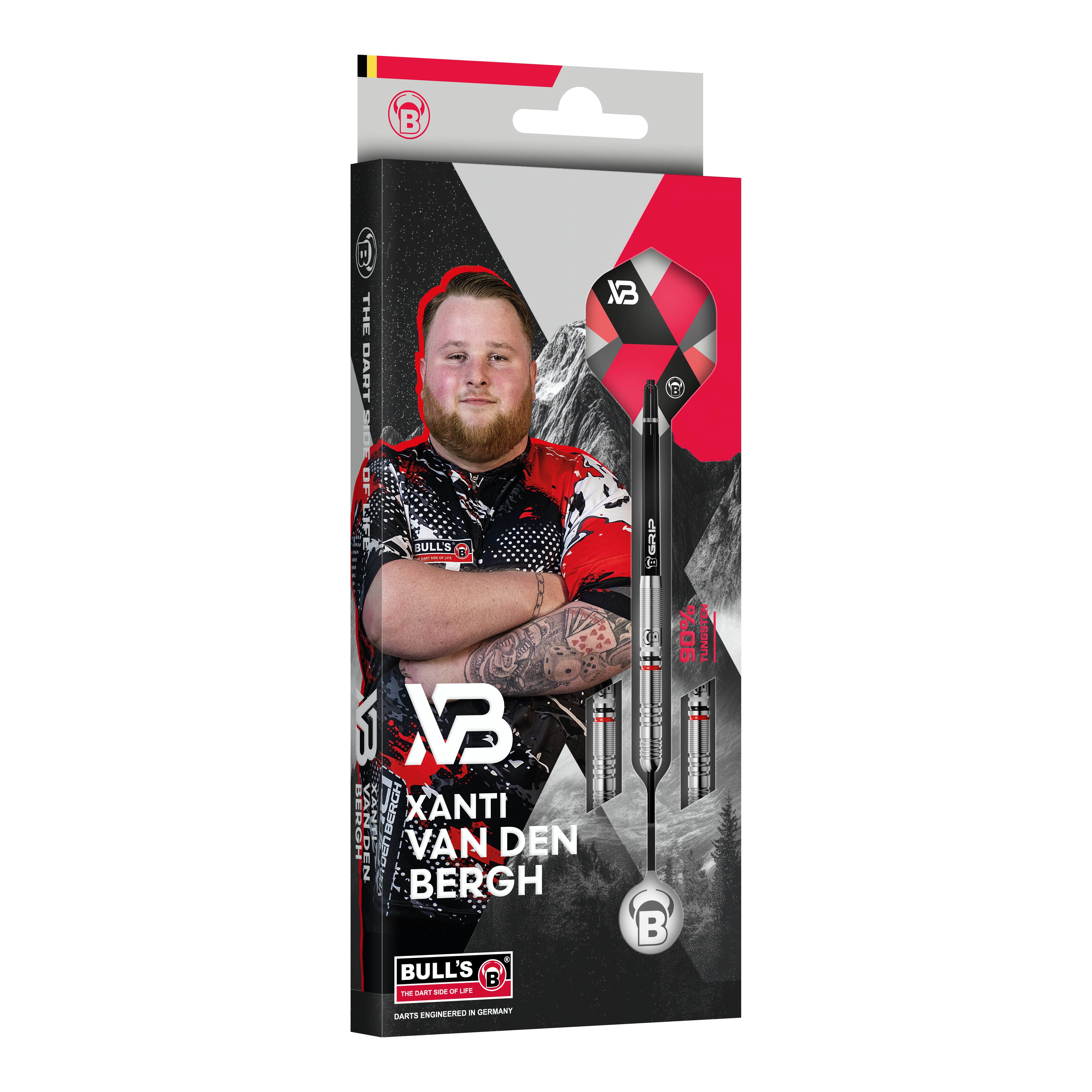 Bulls Xanti Van Den Bergh Steeldarts - 22g Das Foto zeigt die Bulls Xanti Van Den Bergh Steeldarts - 22g. Sie bieten höchste Qualität für jedes Spielniveau.