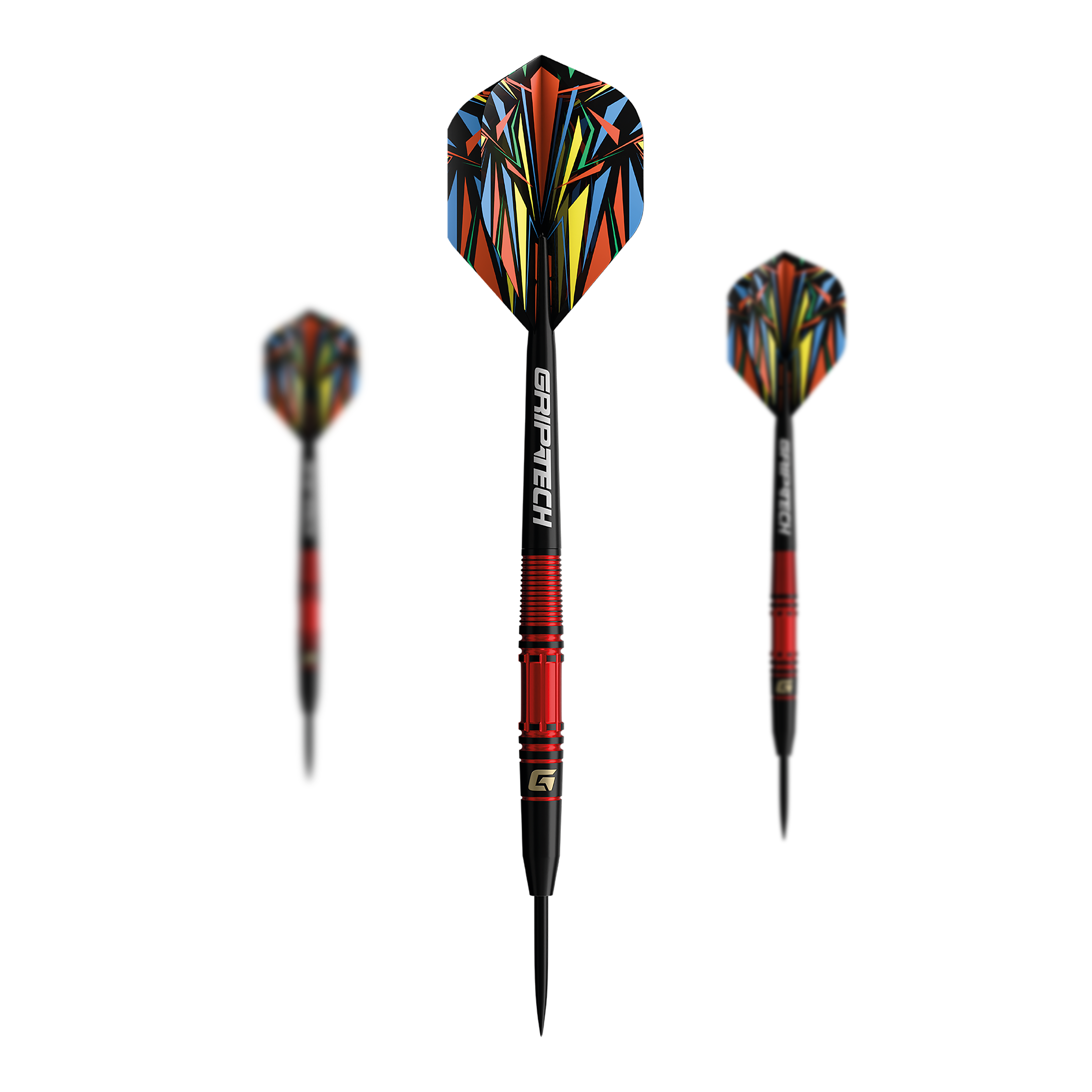 GOAT Athlete Red Tungsten Steeldarts Das Bild zeigt die GOAT Athlete Red Tungsten Steeldarts. Die roten Steeldarts sind hochwertig verarbeitet.