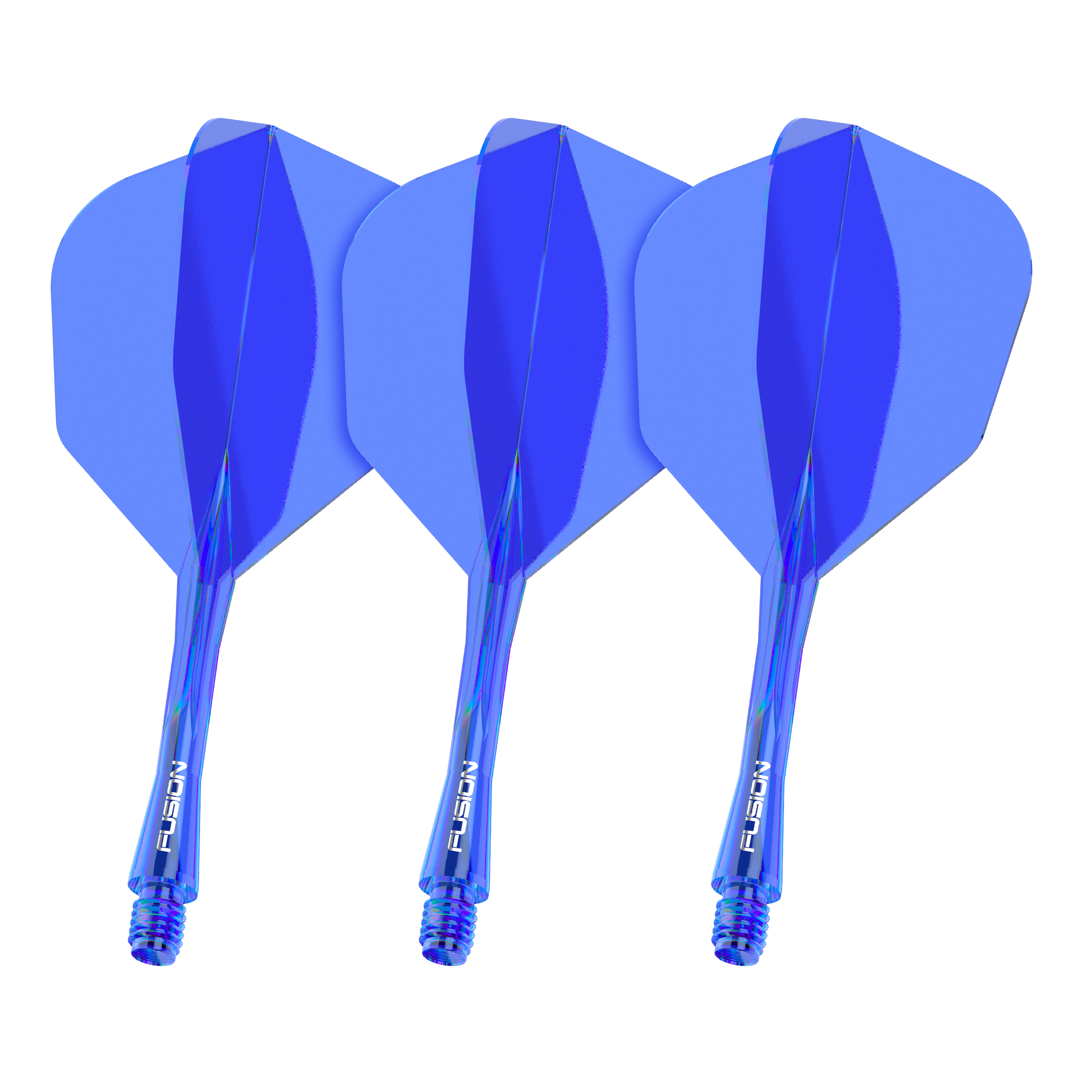 Winmau Fusion Flight-Shaft-System No6 Blau Abgebildet ist ein Set mit dem Dateinamen 8837_Winmau_Fusion_Flight_Shaft_System_No6_Blau_28mm_1Set. Das Bild zeigt wahrscheinlich ein blaues Dartzubehör-Set mit 28mm Schaft.