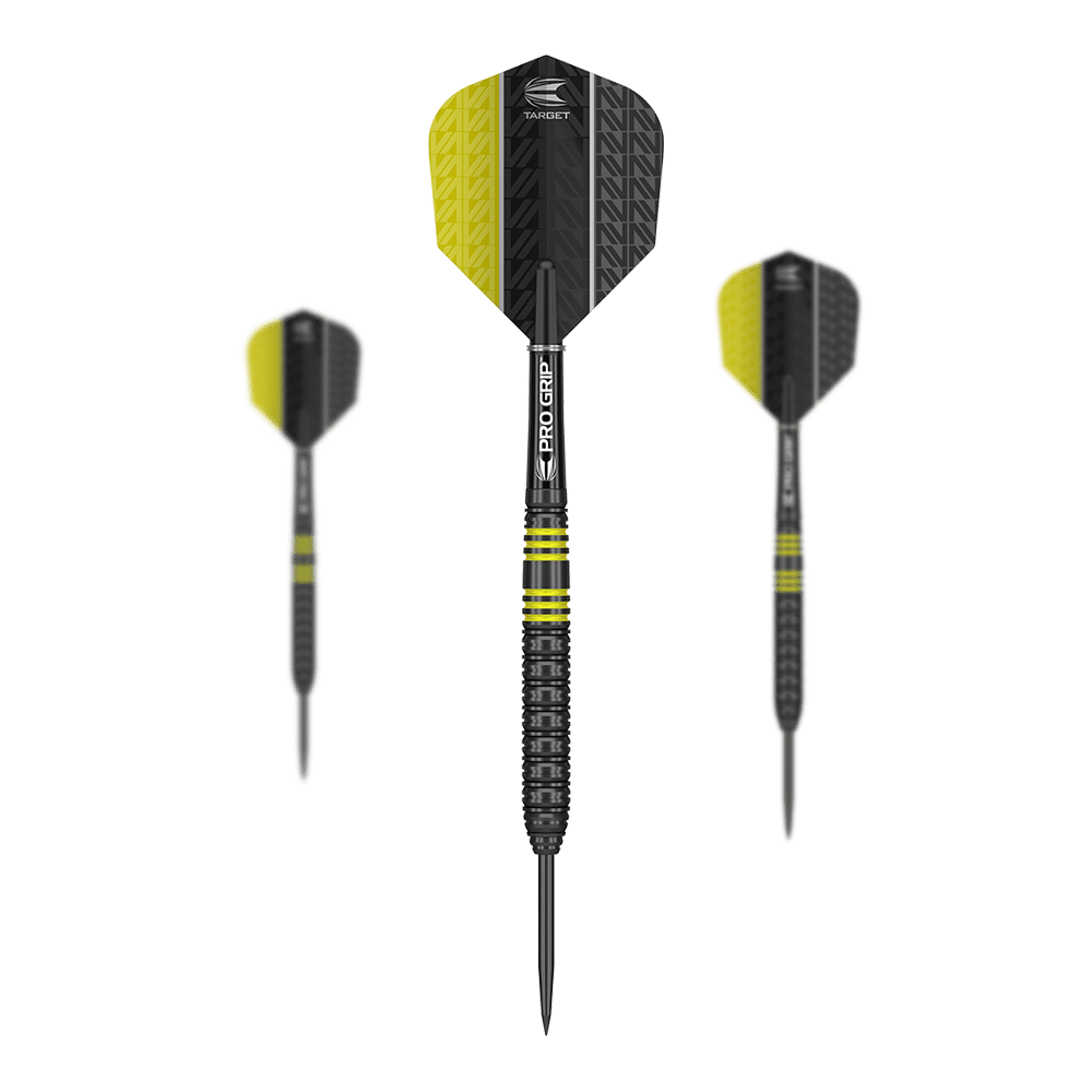 Target Vapor8 Black Yellow Steeldarts