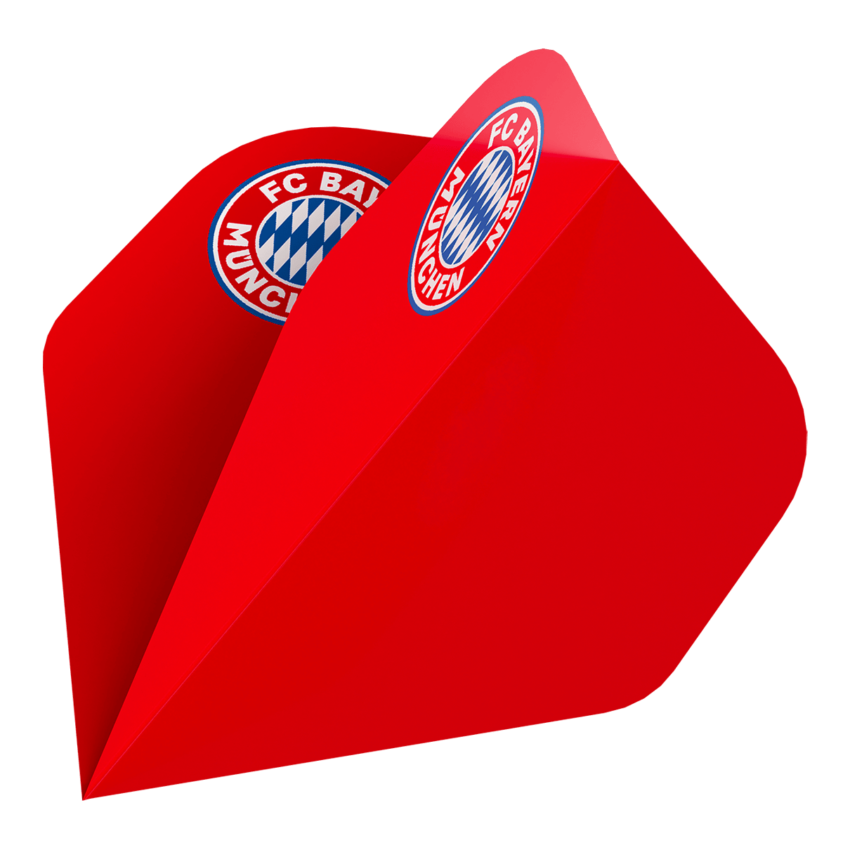 Zu sehen ist die Bulls FC Bayern München Flight Collection - 5 Satz. Dieses Flight-Set enthält fünf verschiedene Flights im Design des FC Bayern München.