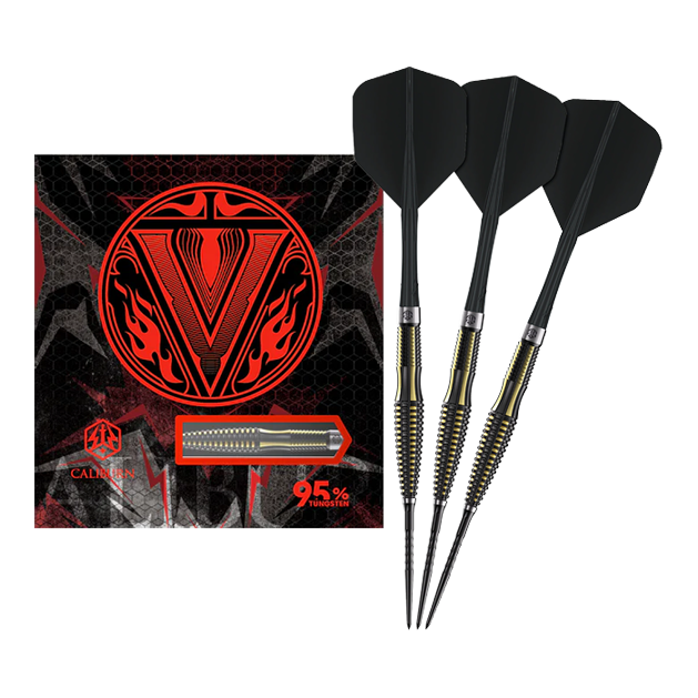 Caliburn V-Series V1 Steeldarts Hier ist das Produkt Caliburn V-Series V1 Steeldarts zu sehen. Sie bieten eine zuverlässige Leistung beim Dartspiel.