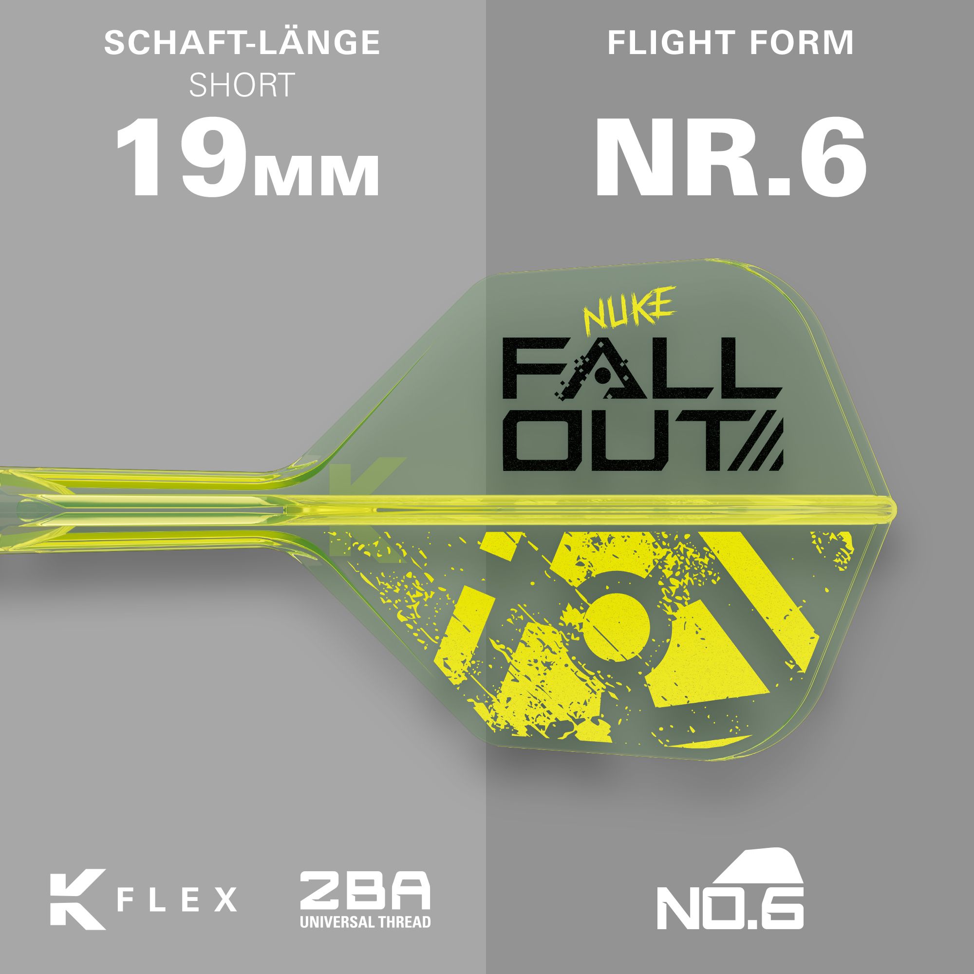 Target Luke Littler Nuke Fallout Softdarts - 19g Abgebildet ist das Target Luke Littler Nuke Fallout Softdarts - 19g. Dies sind spezielle Softdarts für den Dartsport.