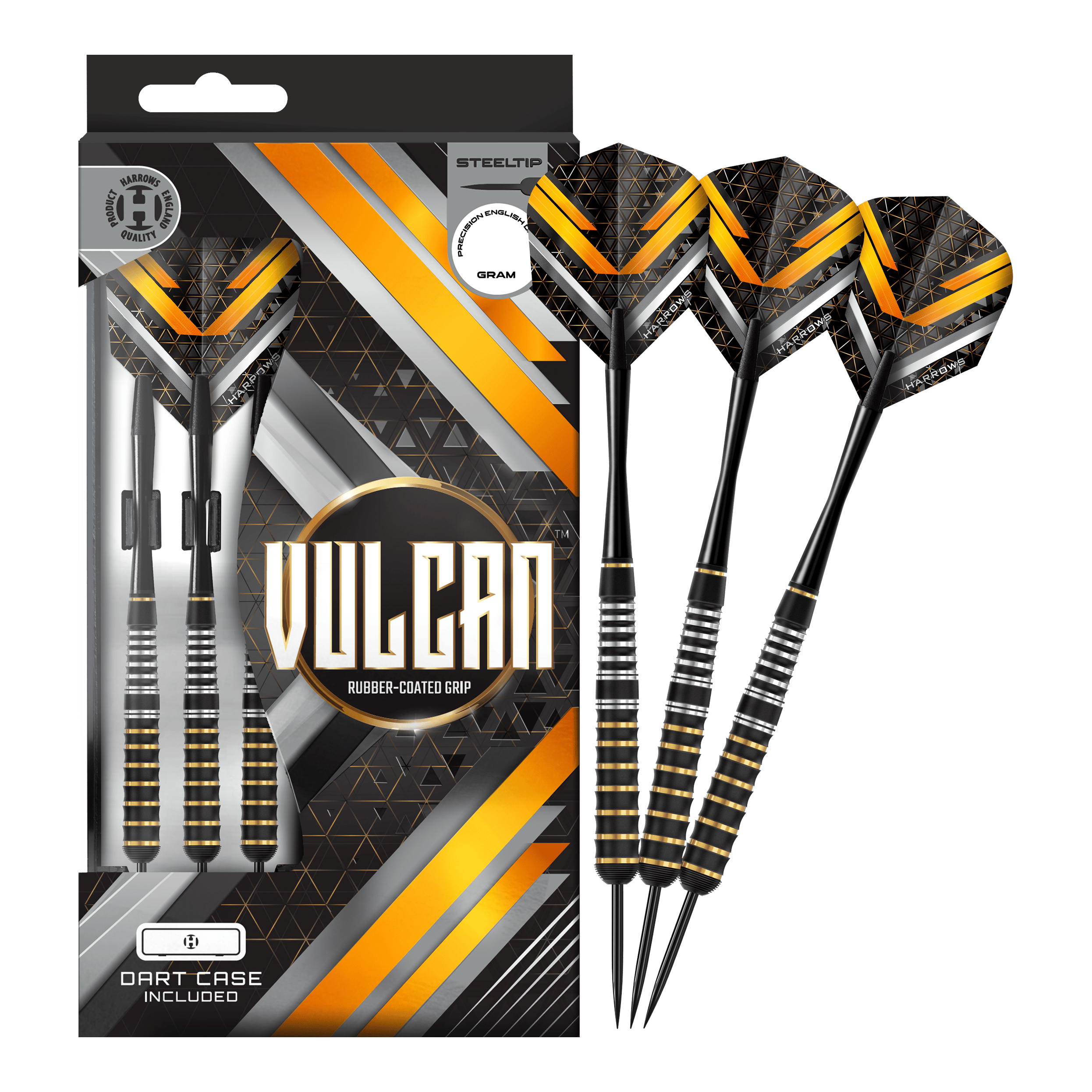 Harrows Vulcan Steeldarts Zu sehen sind hier Harrows Vulcan Steeldarts. Die Darts werden komplett dargestellt.