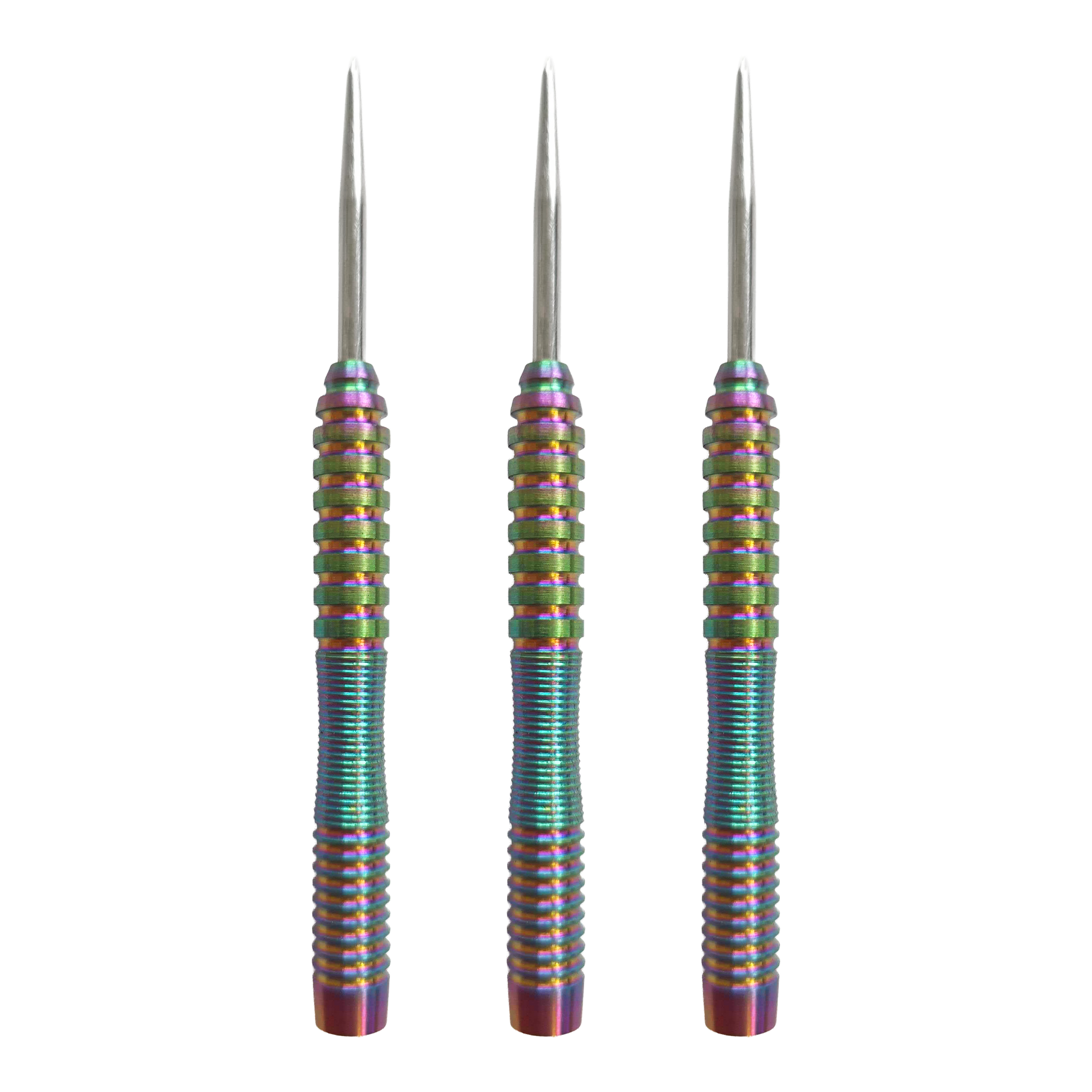 McDart Rainbow 3 Steeldart-Barrels - 22g Hier ist das Produkt McDart Rainbow 3 Steeldart-Barrels - 22g abgebildet. Das Set enthält Steeldart-Barrels im bunten Look.