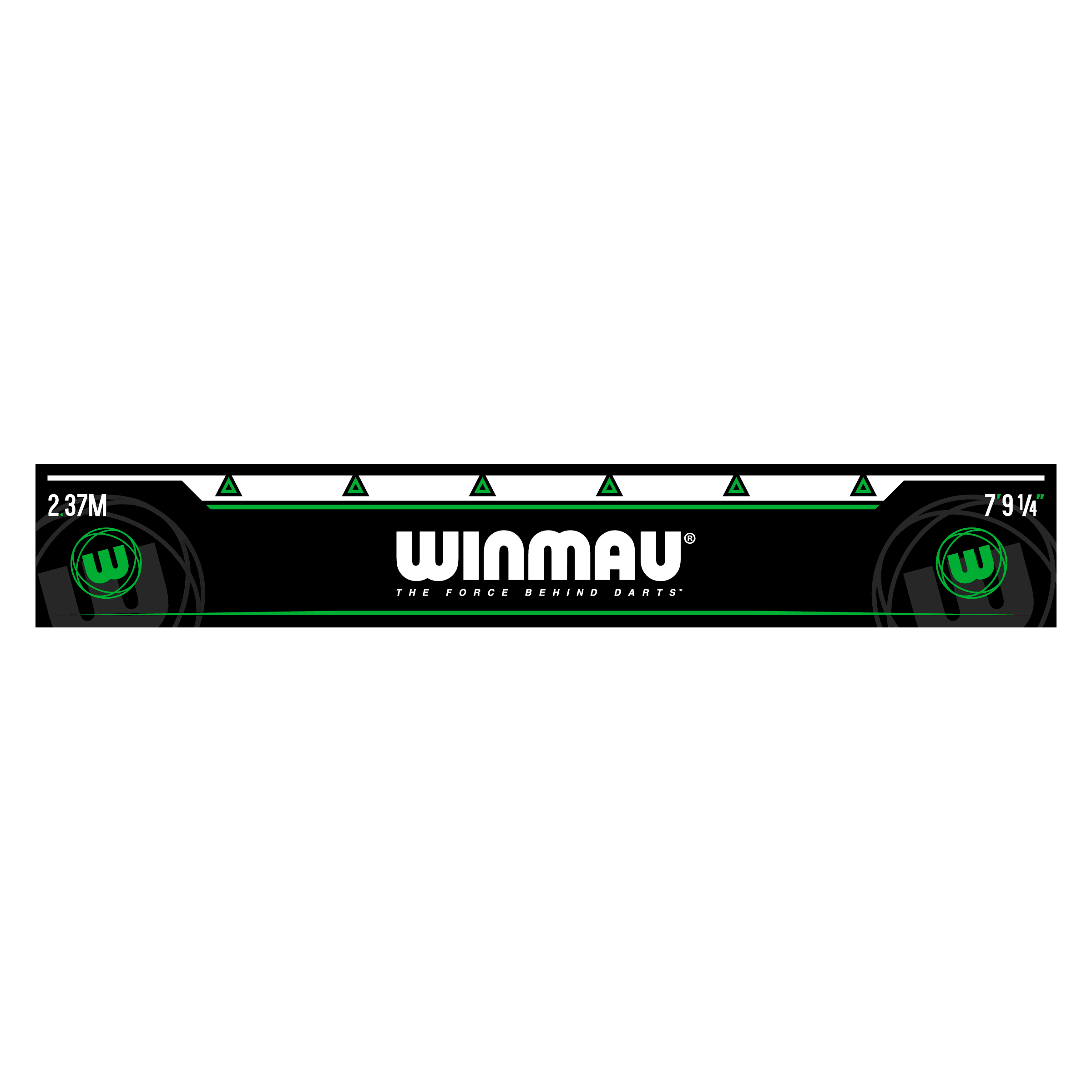 Winmau Abwurflinie Grün Winmau Abwurflinie ist als Markierungslinie abgebildet. Sie wird zur Platzierung vor dem Dartboard verwendet.