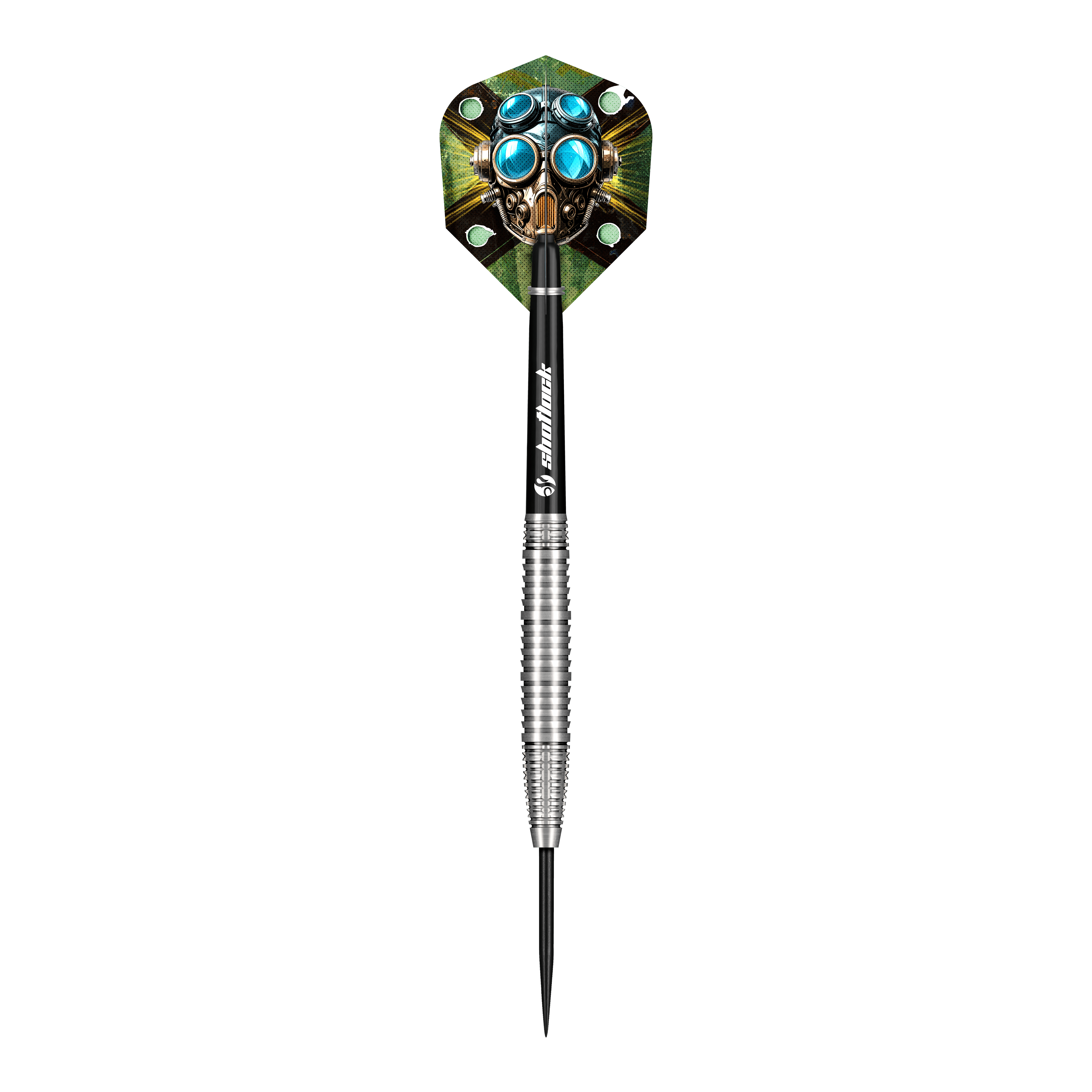 Shot Badlands Krush Steeldarts Das Bild zeigt die Shot Badlands Krush Steeldarts. Es handelt sich um spezielle Steeldarts für Präzisionsspiel.