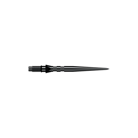 Winmau Switch Point Groove Steeldartspitzen - Schwarz Zu sehen sind schwarze Winmau Switch Point Groove Steeldartspitzen mit einer Länge von 26 mm. Sie werden häufig als Ersatzspitzen für Steeldarts genutzt.