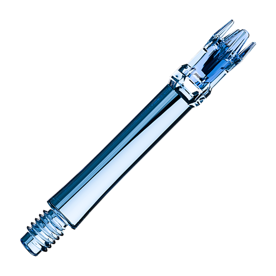 L-Style L-System Ersatzshafts - Clear Blue Abgebildet sind zwei blaue transparente Ersatzshafts. Die Shafts werden nebeneinander dargestellt.